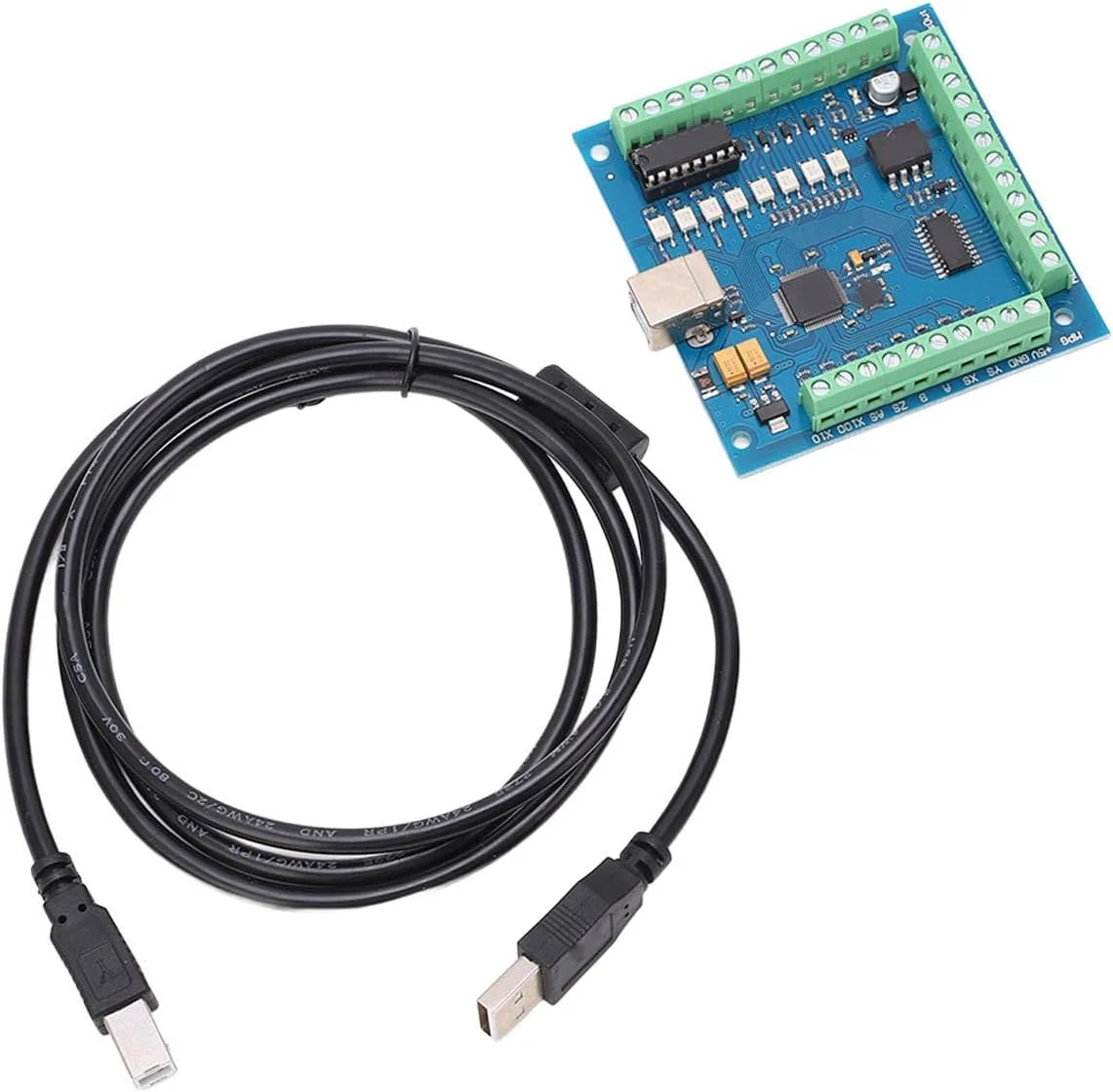 ماژول برد کارت کنترل حرکت دستگاه حکاکی 4 محور CNC، رابط USB، نصب آسان، عملکرد پایدار، خروجی متغیر برای تبلت نوت بوک