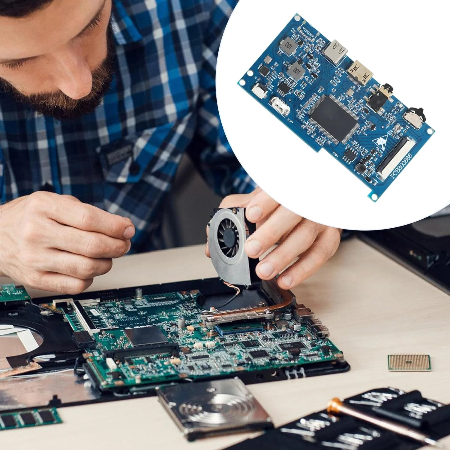 برد کنترلر پنل ال سی دی 40 پین، صفحه نمایش درایور LVDS با خروجی 3.5 میلی متری برای GT911 GT913 GT928 GT9157