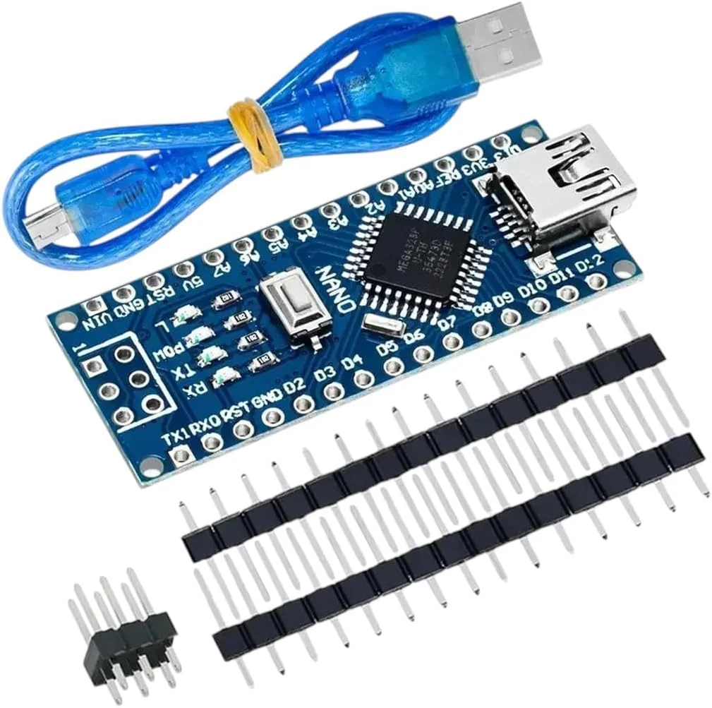 برد توسعه نانو 3.0 با درایور CH340، میکروکنترلر ATMEGA328P و بوت‌لودر