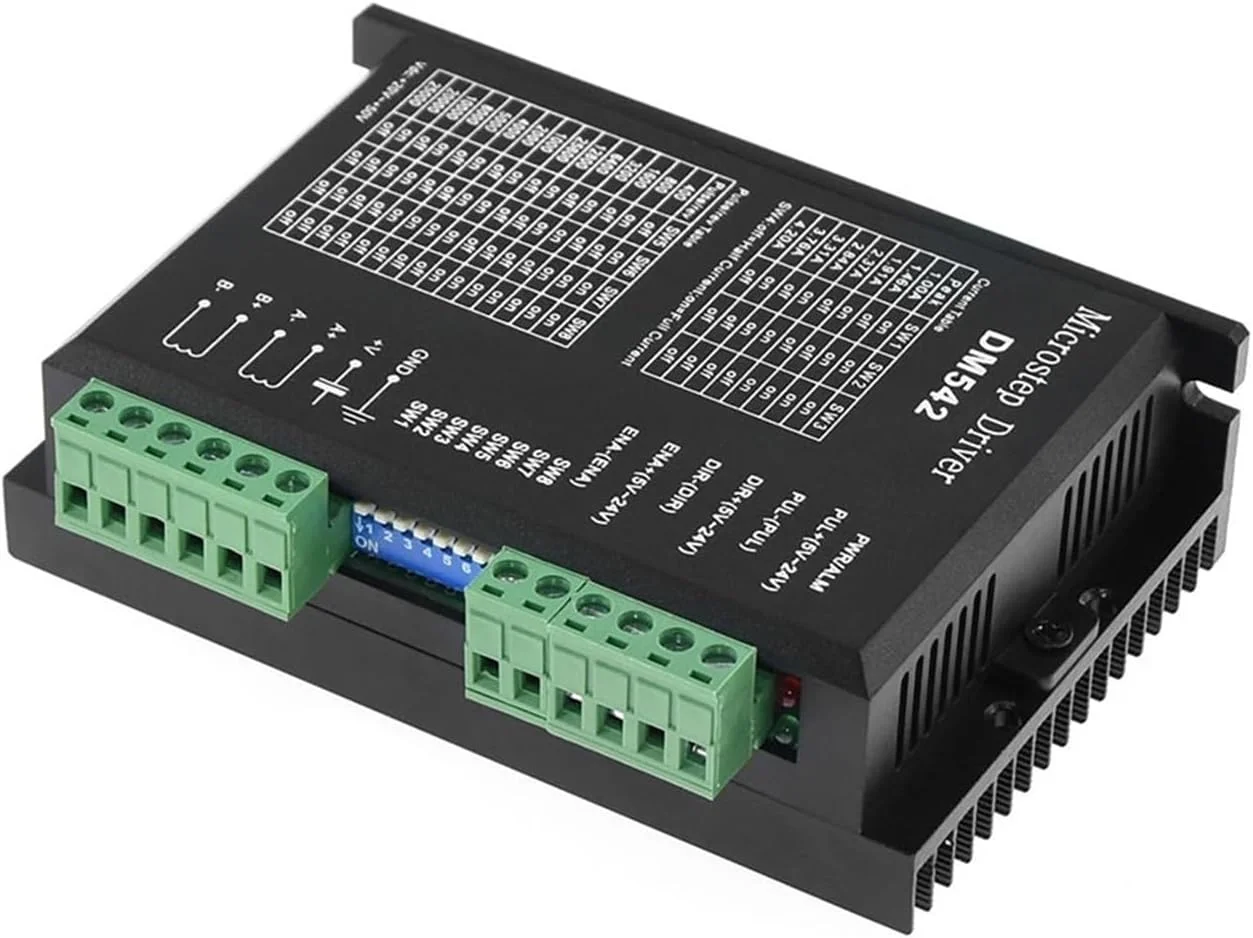 کنترلر CNC درایور میکرو استپ DM542 کنترلر موتور پله ای DM556 Nema17 Nema23 128 زیربخش DC 18-48V 4.2A برای موتور 42 57 (DM556 1PCS)