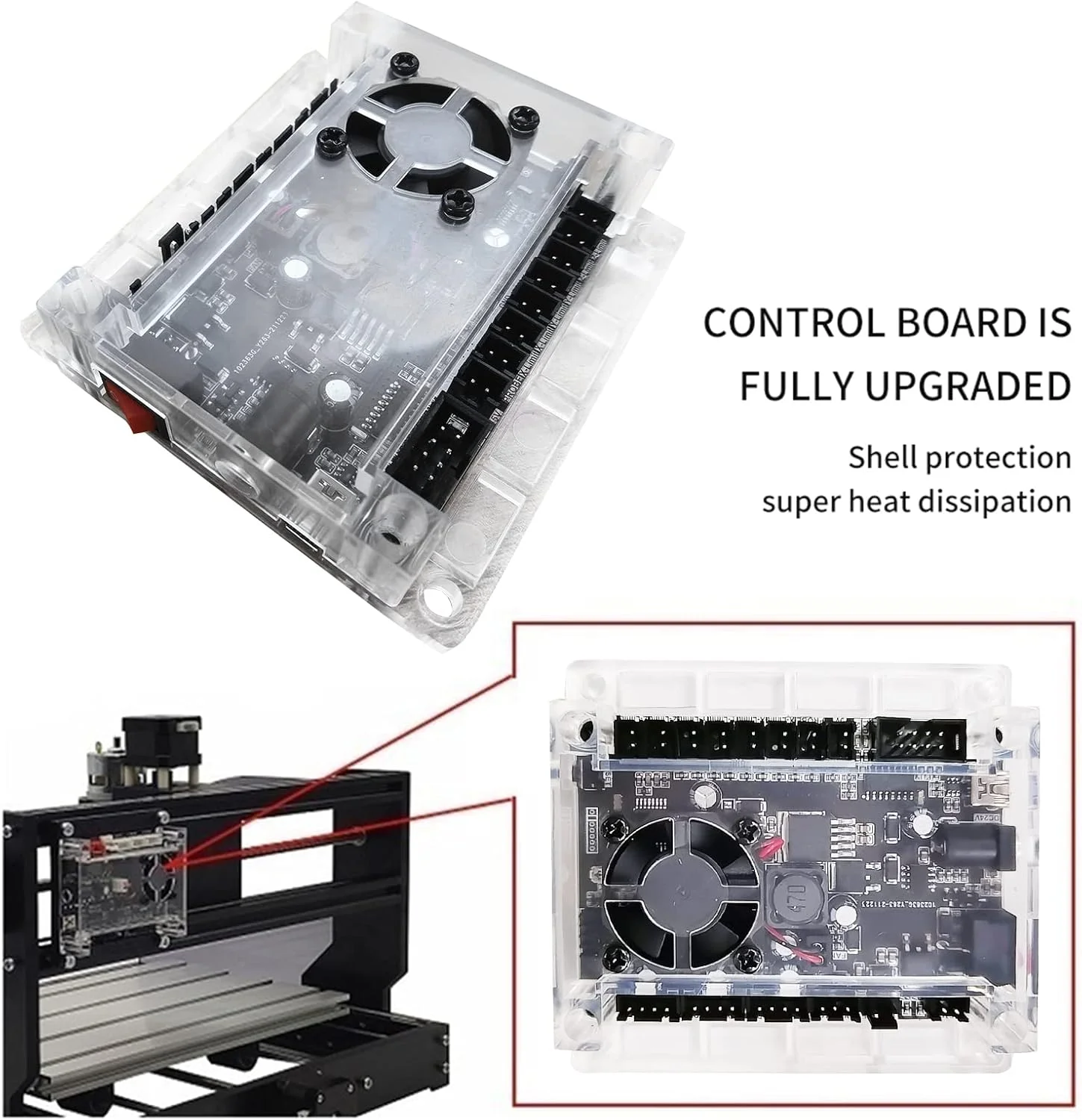 برد کنترل، برد کنترل CNC سه محوره GRBL، پنل کنترل دستگاه حکاکی
