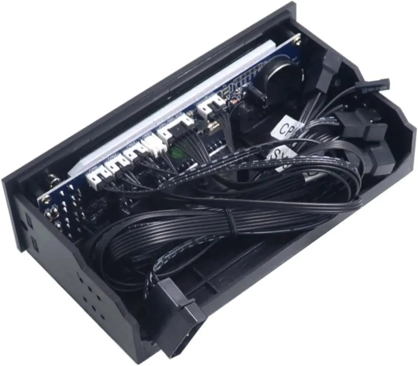 کنترلر فن کامپیوتر 12 ولت 5.25 اینچی با کنترل سرعت 3 فن، سنسور دما، نمایشگر دیجیتال LCD پنل جلویی برای کامپیوتر کنترلر فن کامپیوتر 12 ولت 5.25 اینچی با کنترل سرعت 3 فن، سنسور دما، نمایشگر دیجیتال LCD پنل جلویی برای کامپیوتر