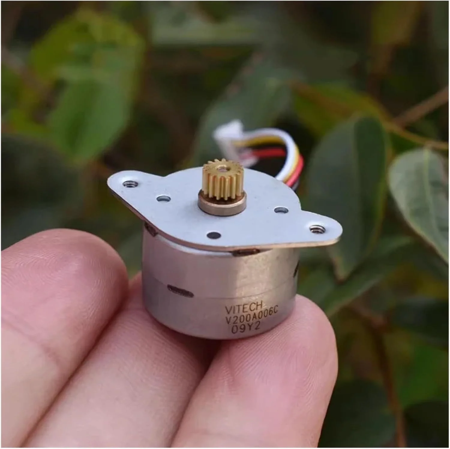 استارتر الکترونیکی پله ای گرد 20BY 20 میلی متری، 2 فاز 4 سیم، استارتر الکترونیکی پله ای 15 درجه 15 دندانه چرخ دنده مسی پرینتر DIY