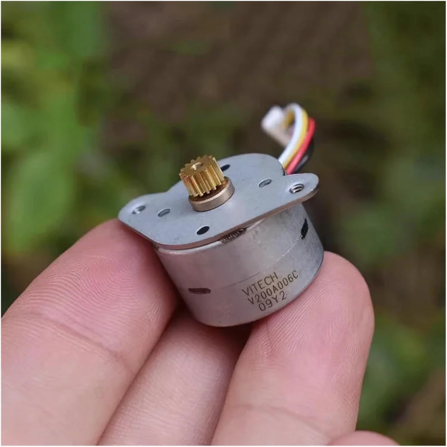 استارتر الکترونیکی پله ای گرد 20BY 20 میلی متری، 2 فاز 4 سیم، استارتر الکترونیکی پله ای 15 درجه 15 دندانه چرخ دنده مسی پرینتر DIY