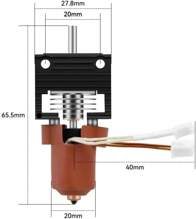 کیت بلوک گرمایش سرامیکی سری K1 مناسب برای لوازم جانبی پرینتر سه بعدی اصلی K1/ K1 Max/K1C