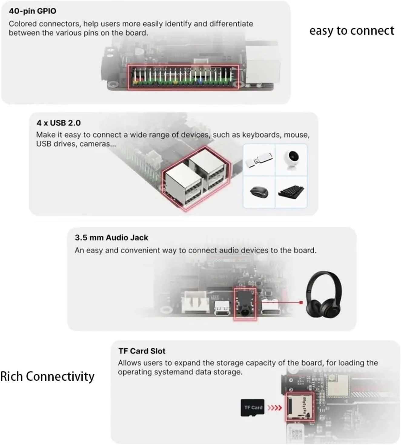 سازگار با برد کامپیوتر BigTreeTech PI V1.2 64-bit Quad-core Cortex-A53 برای پرینترهای سه بعدی - ارتقاء سازگار با Klipper، سازگار با Raspberry Pi، سازگار با جایگزین Orange Pi