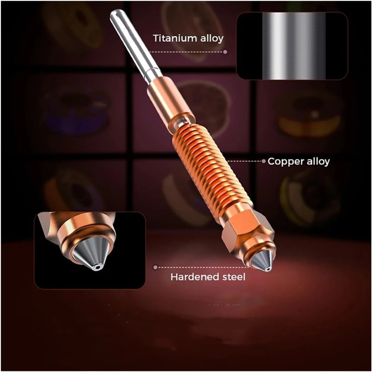 کیت بلوک گرمایش سرامیکی سری K1، کیت نازل تعویض سریع برای پرینتر سه بعدی K1 K1-Max K1C