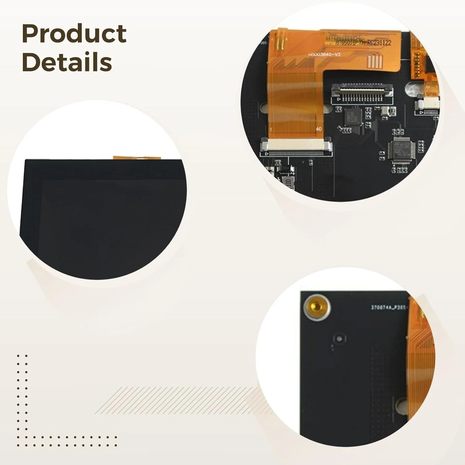 نمایشگر لمسی 5 اینچی 800X480 با نور پس زمینه قابل تنظیم و کنترل لمسی آسان، ایده آل برای پرینت سه بعدی