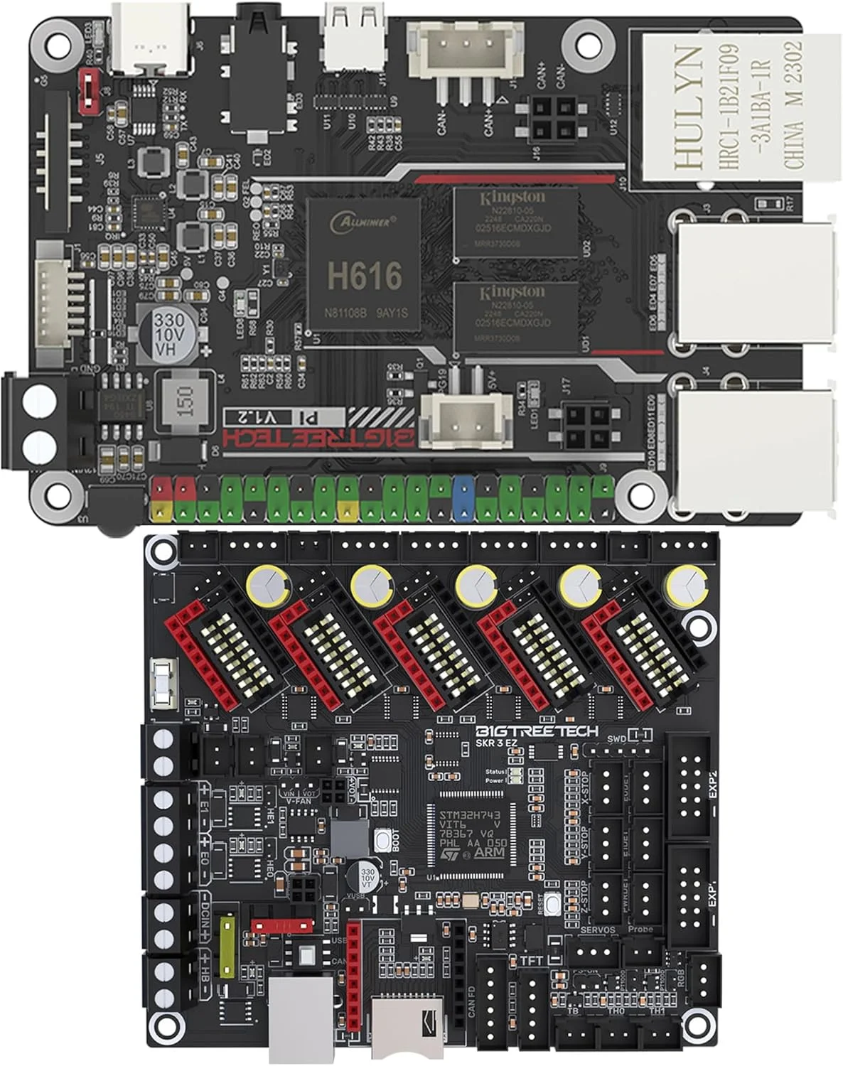 کیت برد کنترل BIGTREETECH Pi + SKR 3 EZ برای پشتیبانی از اجرای فریمور Klipper