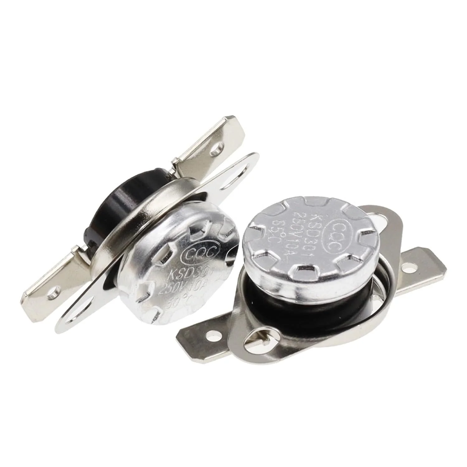 ترموستات بیمتال KSD301 10A 250V 0C~350C کلید حرارتی کنترل دما 95C 105C 125C 135C 145C 180C 250C 300C 350C درجه (رنگ: 50 C، اندازه: نرمالی باز)