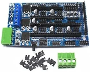 ۱۰ عدد برد توسعه کنترل Ramps 1.5 و Ramps 1.6 به همراه هیت سینک، نسخه ارتقا یافته Ramps 1.5 برای برد پرینتر سه بعدی - (رنگ: Ramps 1.5)