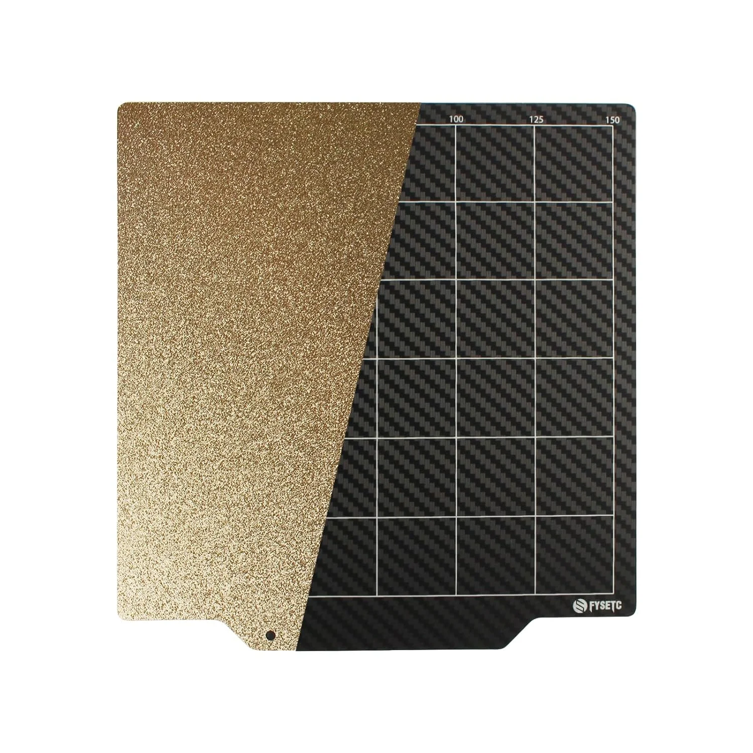 صفحه ساخت پرینتر سه بعدی FYSETC سایز 165x165 - صفحه چاپ PET ارتقا یافته برای Ender 2 Pro - فقط ورق فولادی فنری 165 میلی متری: پلتفرم PEI با بافت PET صاف مناسب برای FlashFoge Adventurer 3 LuzBot Mini 2