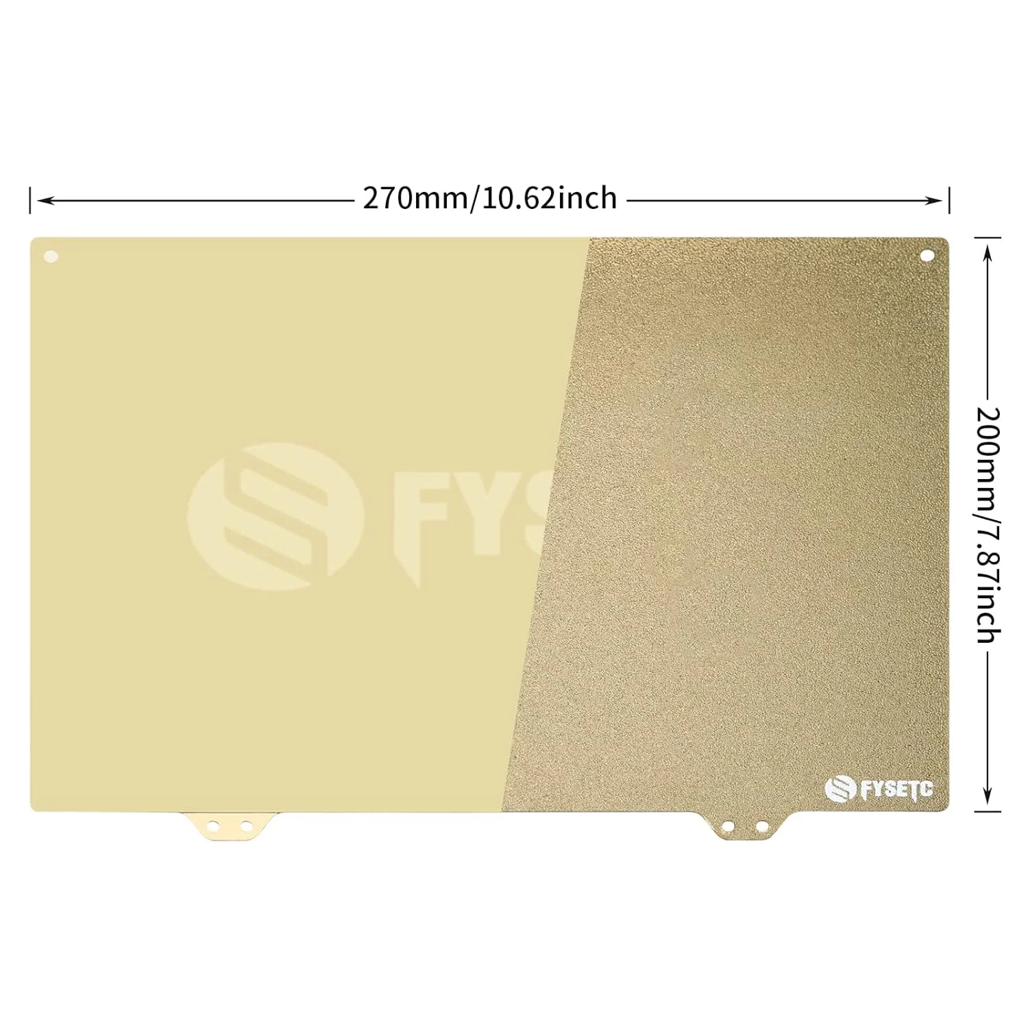 صفحه PEI دو طرفه با بافت و صاف FYSETC Janusbps - صفحه ساخت فولادی فنری انعطاف پذیر 270x200 میلی متر سازگار با پرینتر سه بعدی Qid X-Plus/i-Mates