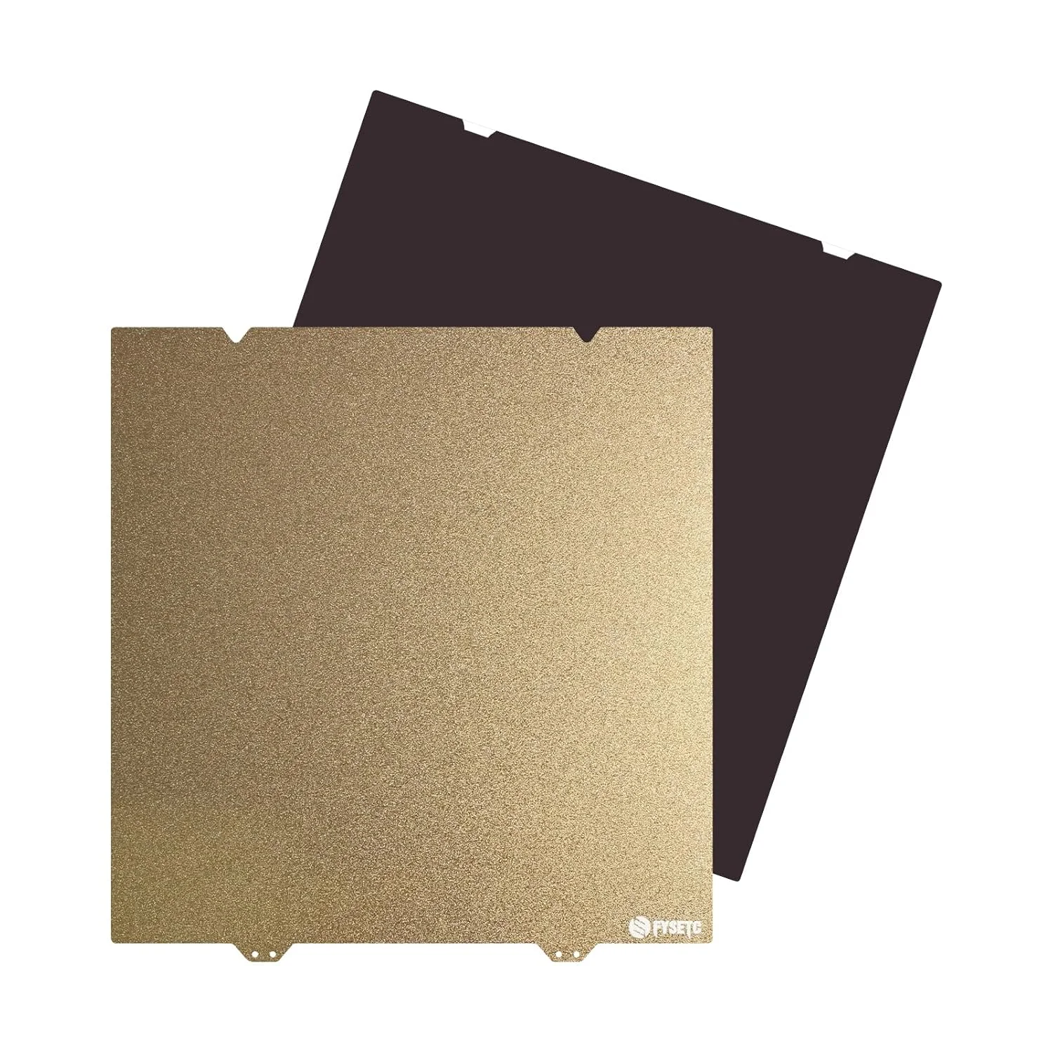 صفحه ساخت پرینتر سه بعدی FYSETC K1 Max - با ابعاد 310x320mm، بافت دو طرفه PEI - صفحه چاپ فولادی فنری: سطح انعطاف پذیر با روکش پودری و بافت دار به همراه استیکر مغناطیسی