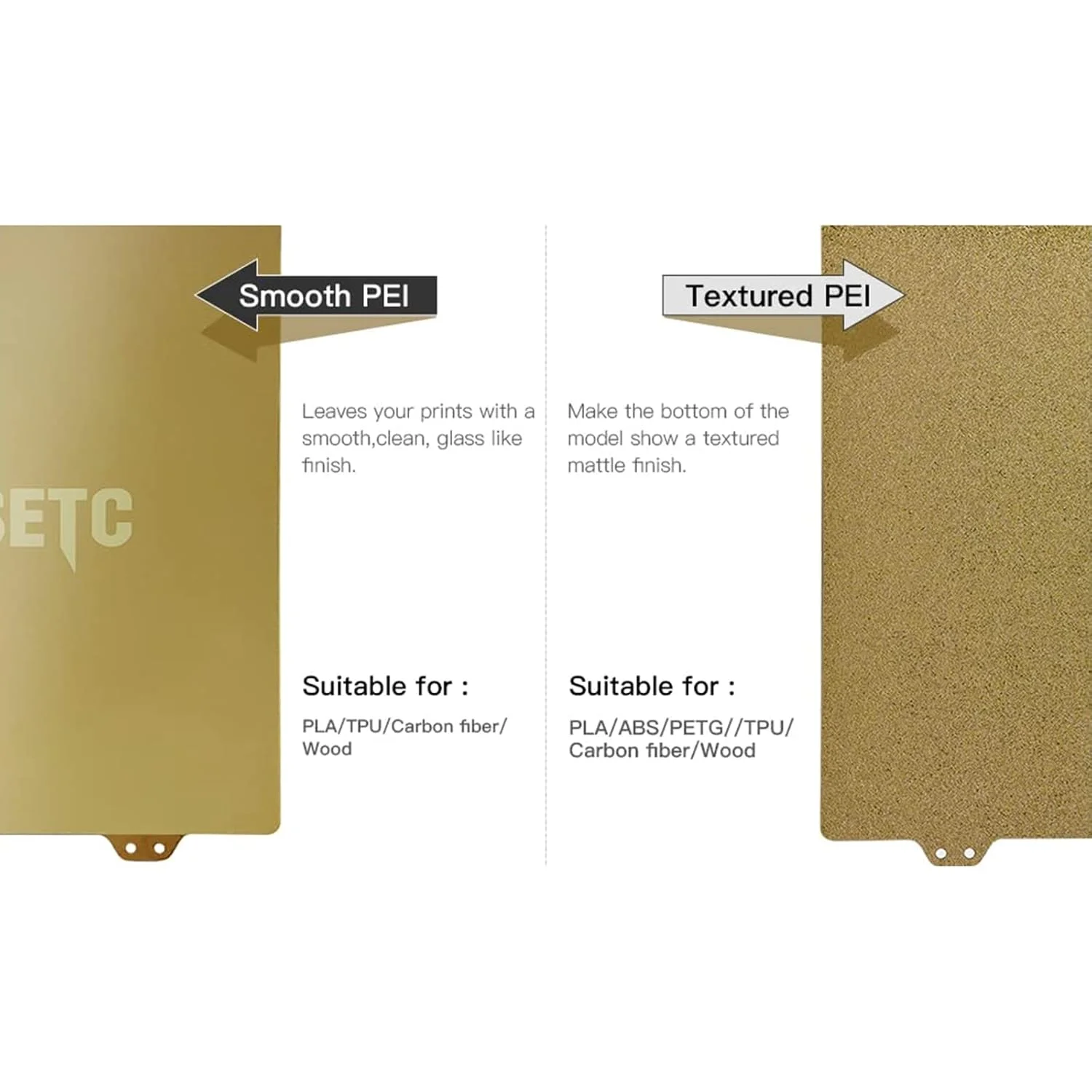 صفحه PEI دو طرفه با بافت و صاف FYSETC Janusbps - صفحه ساخت فولادی فنری انعطاف پذیر 270x200 میلی متر سازگار با پرینتر سه بعدی Qid X-Plus/i-Mates