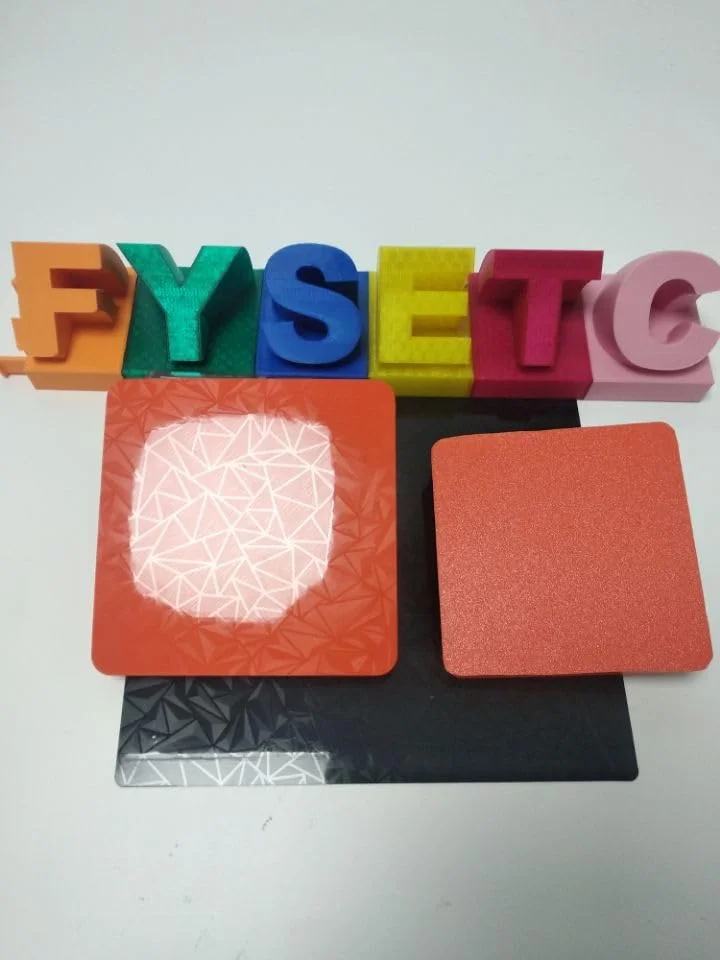 صفحه ساخت پرینتر سه بعدی FYSETC CR10، صفحه چاپ دو طرفه PET صاف + بافت PEI فقط 310x310 میلی متر، ورق فولادی فنری بدون برچسب مغناطیسی برای CR10S Artilery SW-X1/X2، Ant A8 Plus