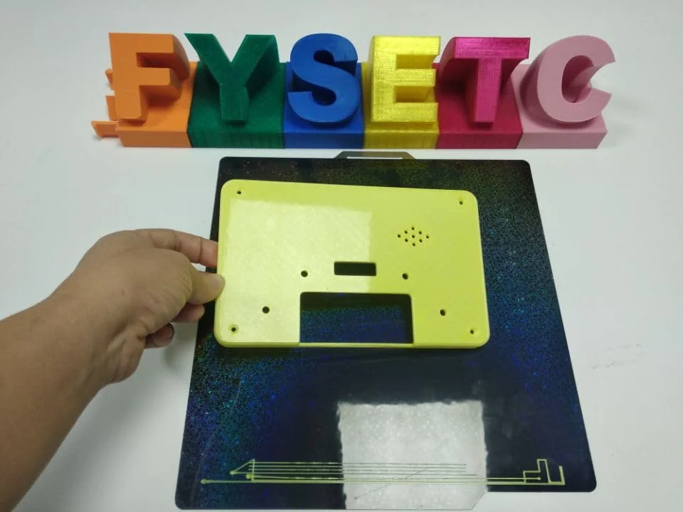 لوازم جانبی پرینتر سه بعدی FYSETC برای X1E X1C P1S P2S P1P A1 صفحه ساخت PEI بافت دار 257 256 میلی متر: انعطاف پذیر برای چاپ فیلامنت PLA PETG ABS TPU کربن