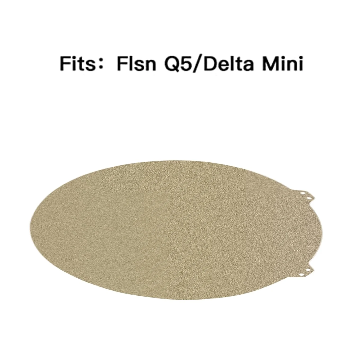 صفحه فنری فولادی با روکش پودری PEI با بافت دو طرفه، قطر 220 میلی متر، سازگار با پرینتر Flsn Q5 - طلایی