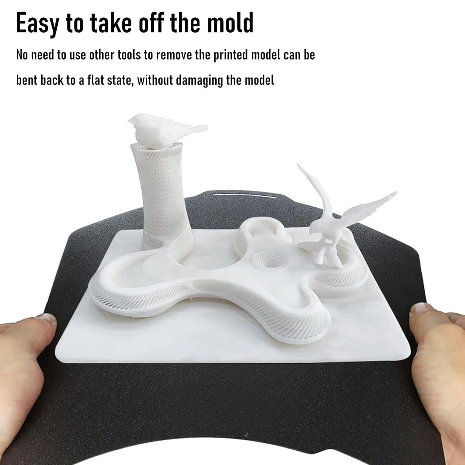 صفحه ساخت پرینتر سه بعدی FLEXMAN، ورق PEI با بافت دو طرفه 257x257 میلی متر، صفحه ساخت فولادی فنری انعطاف پذیر برای پرینتر سه بعدی X1C، P1P