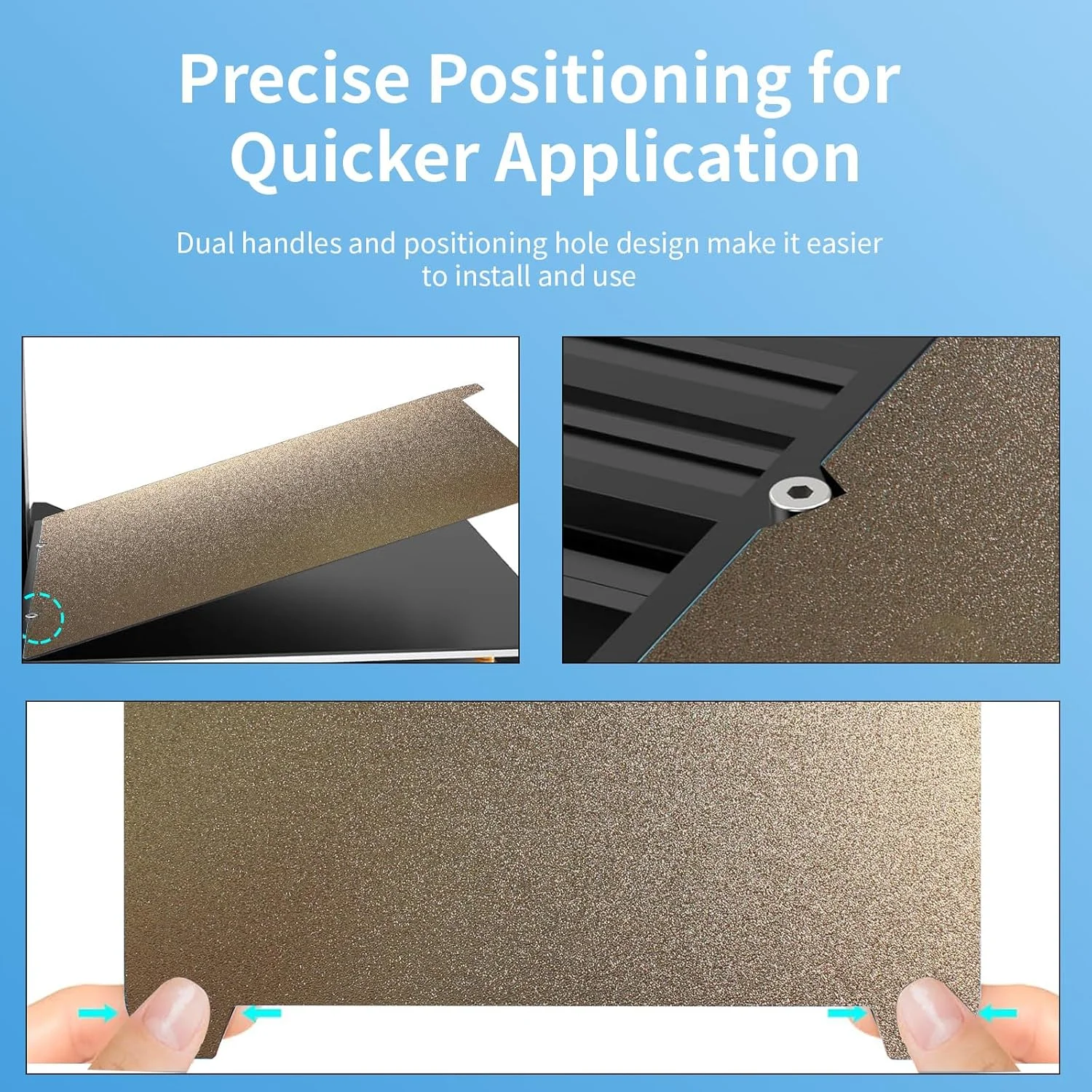 صفحه ساخت FYSETC Crealty K1 - بستر PEI با بافت 235x235 میلی‌متر K1C: ورق فولادی فنری با روکش پودری دو طرفه، سطح چاپ قابل جابجایی برای Ender 3 V3 SE، Ender 5 S1، CR-10 SE (بدون پایه مغناطیسی)