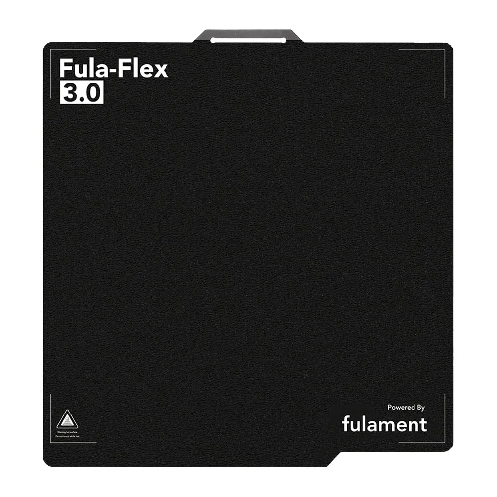 صفحه ساخت بافت‌دار Fula-Flex PEI PRO - چسبندگی 40% بهتر از PEI - سازگار با BambuLabs X1 / Carbon, P1P, P1S | 258 x 258