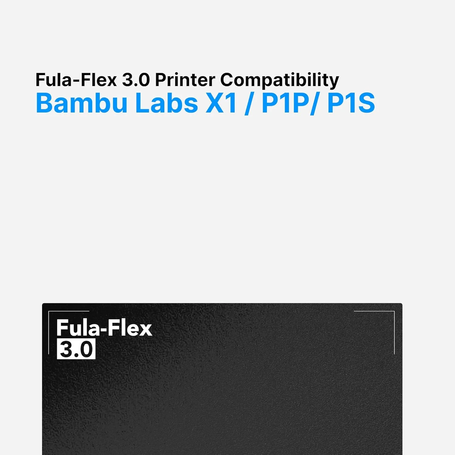 صفحه ساخت بافت‌دار Fula-Flex PEI PRO - چسبندگی 40% بهتر از PEI - سازگار با BambuLabs X1 / Carbon, P1P, P1S | 258 x 258