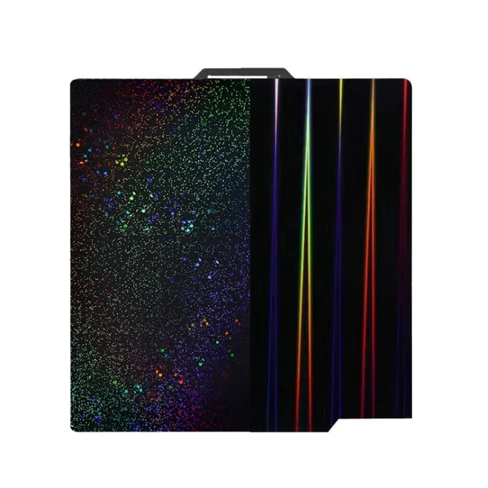 صفحات ساخت دو طرفه، صفحات ساخت انعطاف پذیر، صفحات ساخت پلتفرم پرینتر سه بعدی، فولاد فنری، برای پلتفرم پرینترهای سه بعدی انعطاف پذیر، پلتفرم قابل جابجایی (3 عدد)