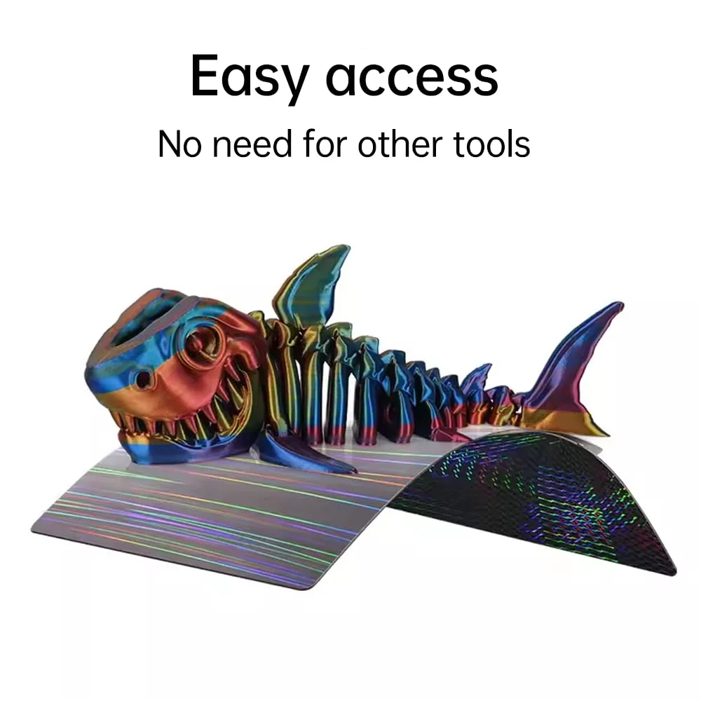 صفحات ساخت دو طرفه، صفحات ساخت انعطاف پذیر، صفحات ساخت پلتفرم پرینتر سه بعدی، فولاد فنری، برای پلتفرم پرینترهای سه بعدی انعطاف پذیر، پلتفرم قابل جابجایی (3 عدد)