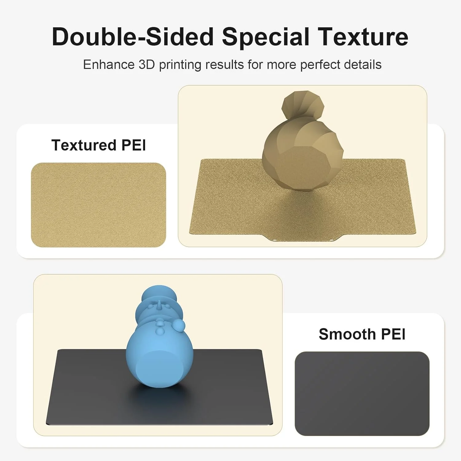 صفحه ساخت مغناطیسی PEI انتینا Tina2Plus، پلتفرم انعطاف پذیر فولادی فنری PEI برای پرینتر سه بعدی Tina2Plus