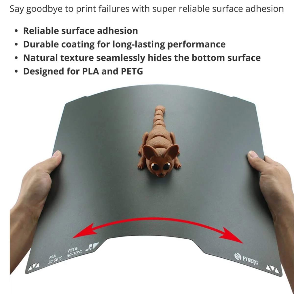 صفحه ساخت H2D صاف، صفحه ساخت H2D برای Bambu، پوشش اپوکسی دو طرفه خاکستری کم دما برای Bambu Lab H2D/H2D Pro/H2S، صفحه فولادی فنری PEI دما 355x347 میلی متر، ایده آل برای ABS، PLA، PETG