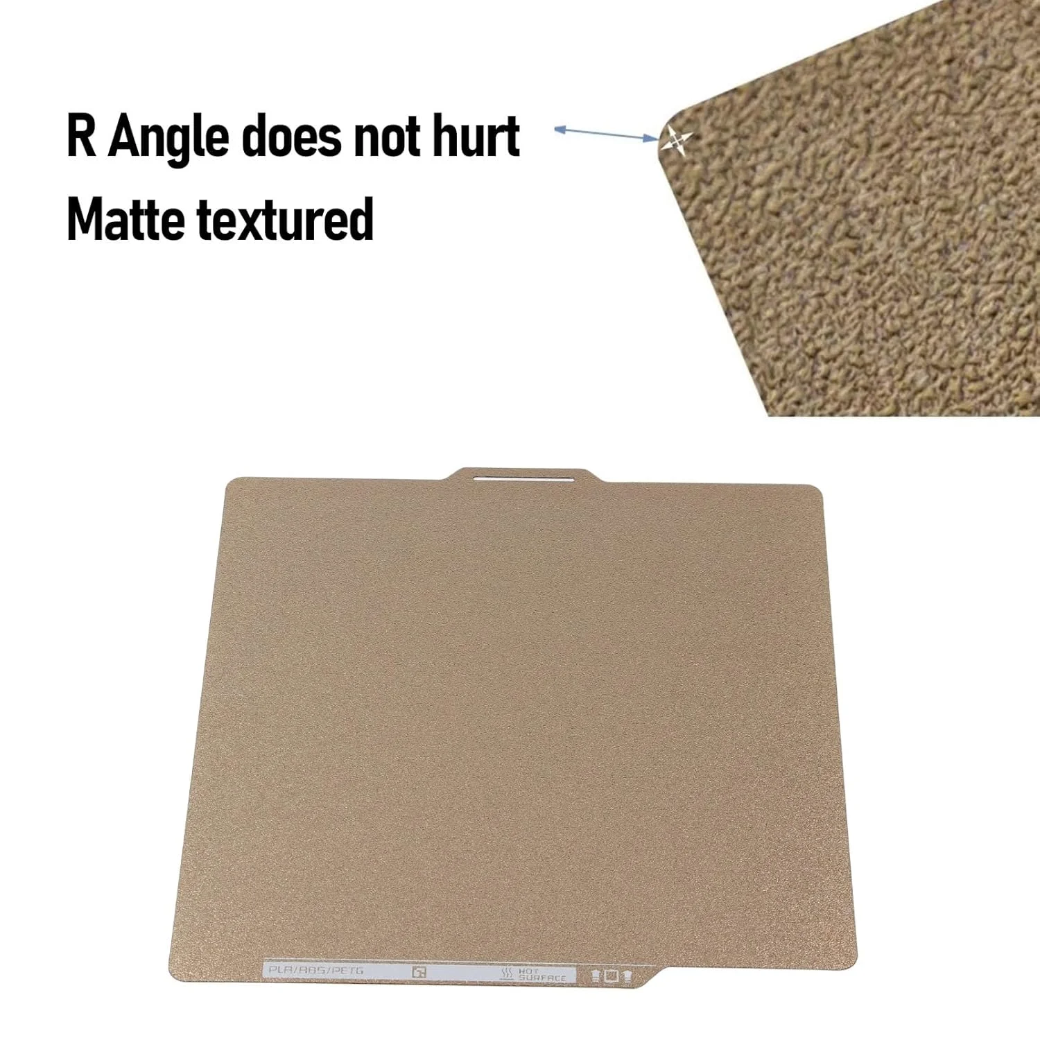 صفحه ساخت دو طرفه PEI چسبندگی قوی پرینتر سه بعدی 257x257 میلی متر با فولاد فنری