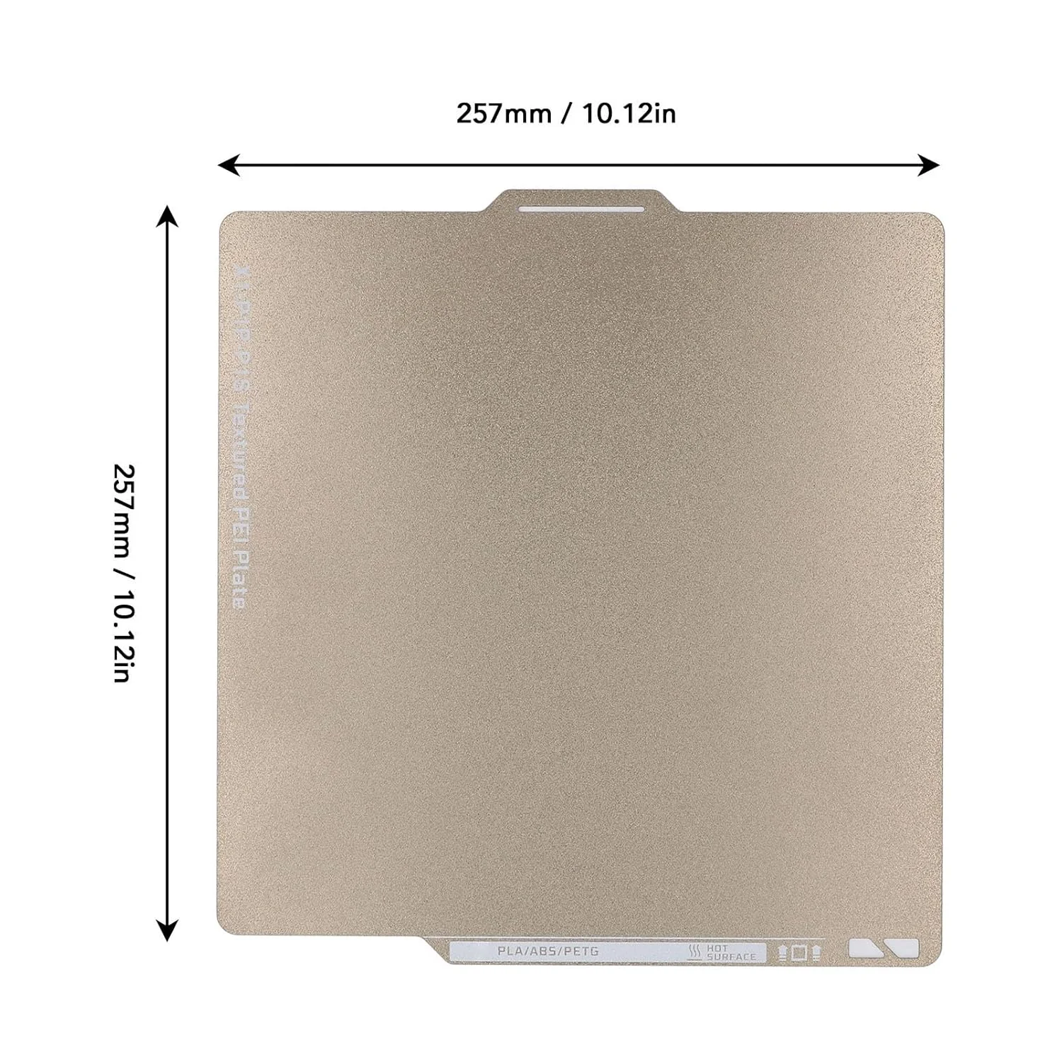صفحه ساخت PEI دو طرفه 257x257 میلی متر برای چاپ بستر گرم پرینتر سه بعدی آزمایشگاهی