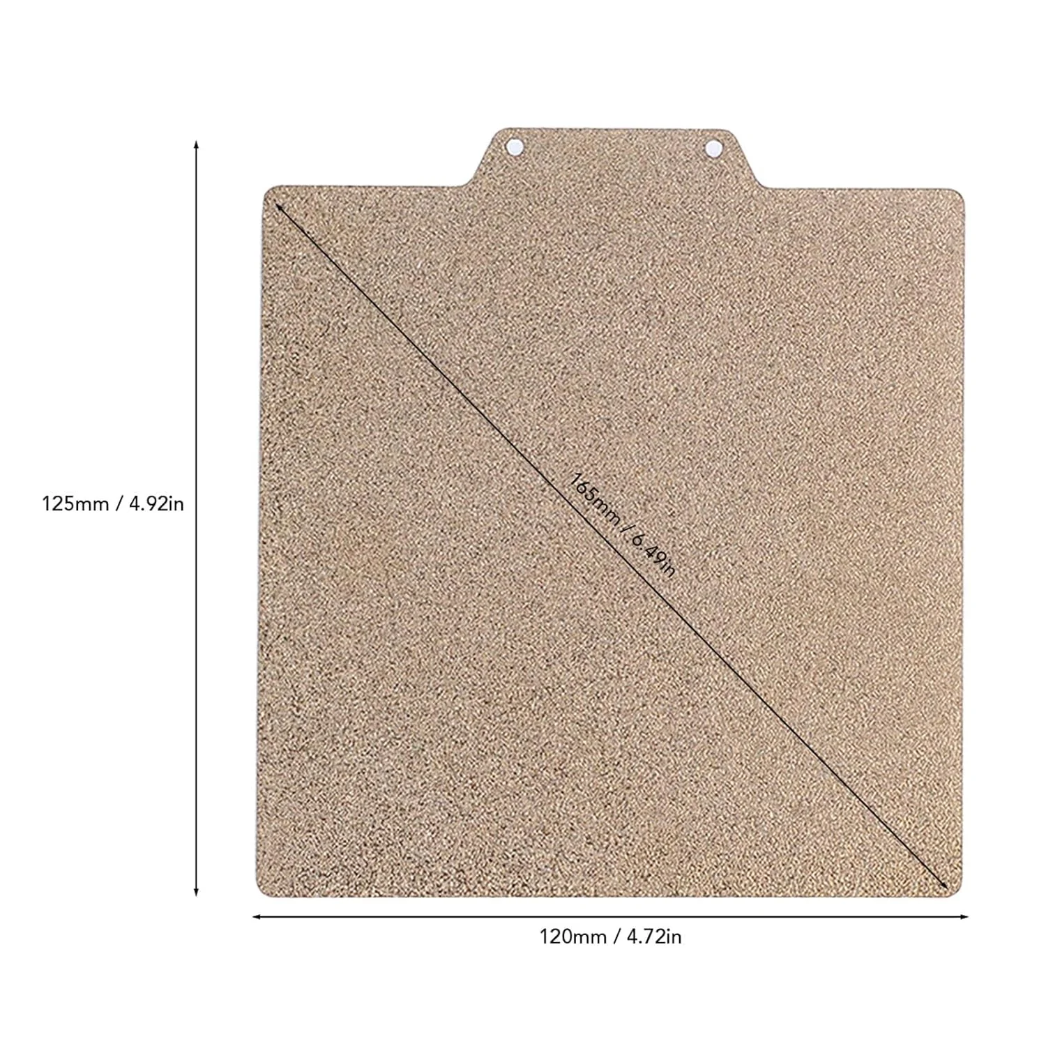 صفحه ساخت دو طرفه فنری فولادی 120x120 میلی‌متری با ورق PEI بافت‌دار برای پرینتر سه بعدی Easythreed K7 و K9