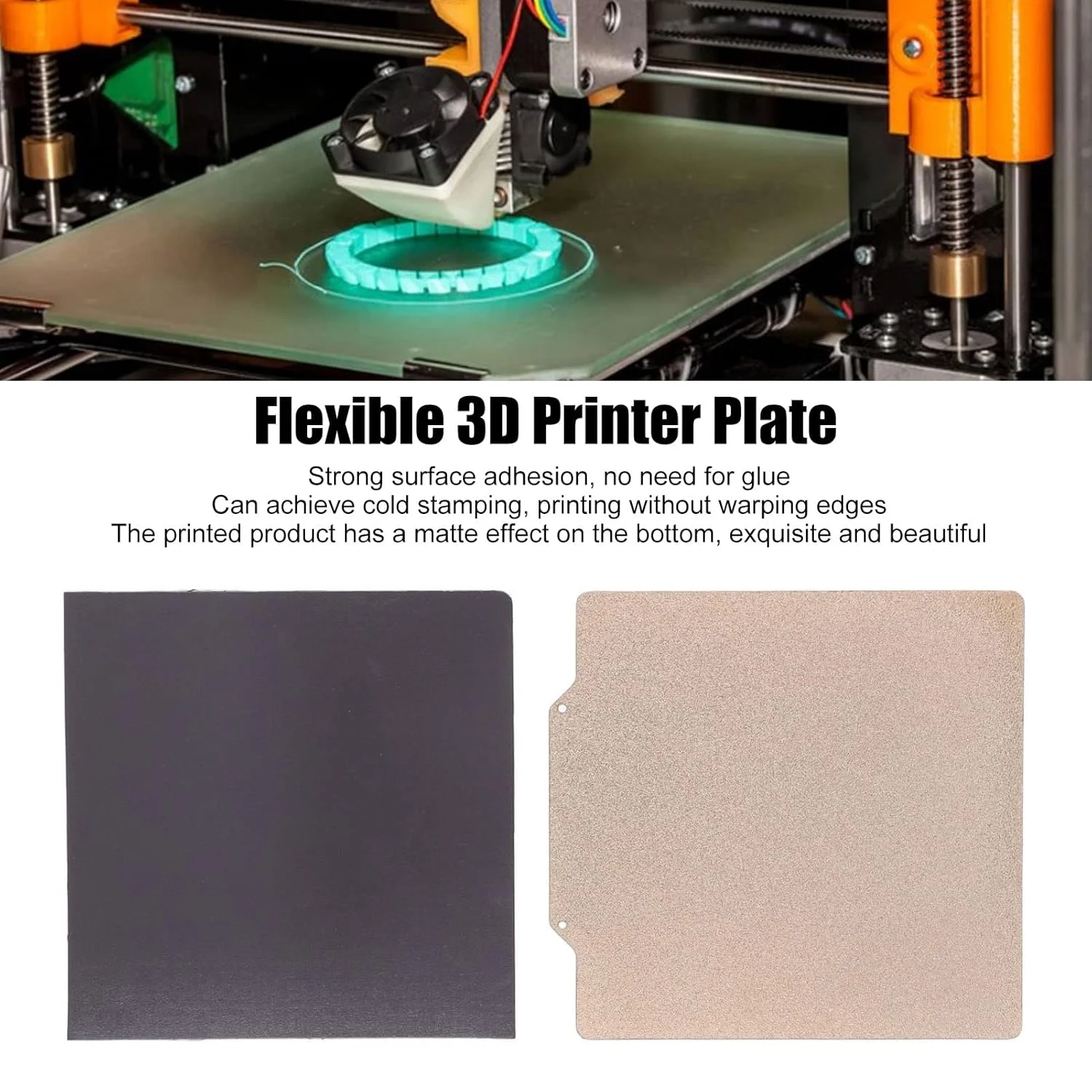 صفحه ساخت چاپگر سه بعدی انعطاف پذیر، صفحه فولادی فنری با روکش PEI مقاوم در برابر درجه حرارت بالا