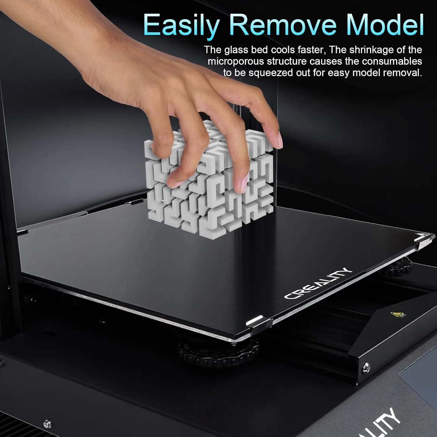 صفحه شیشه ای تخت پرینتر سه بعدی Mefine Ender 3، صفحه ساخت شیشه ای حرارت دیده برای Ender 3/3 Pro/3 V2/3 S1، Ender 5/5 Pro، 235x235x4mm