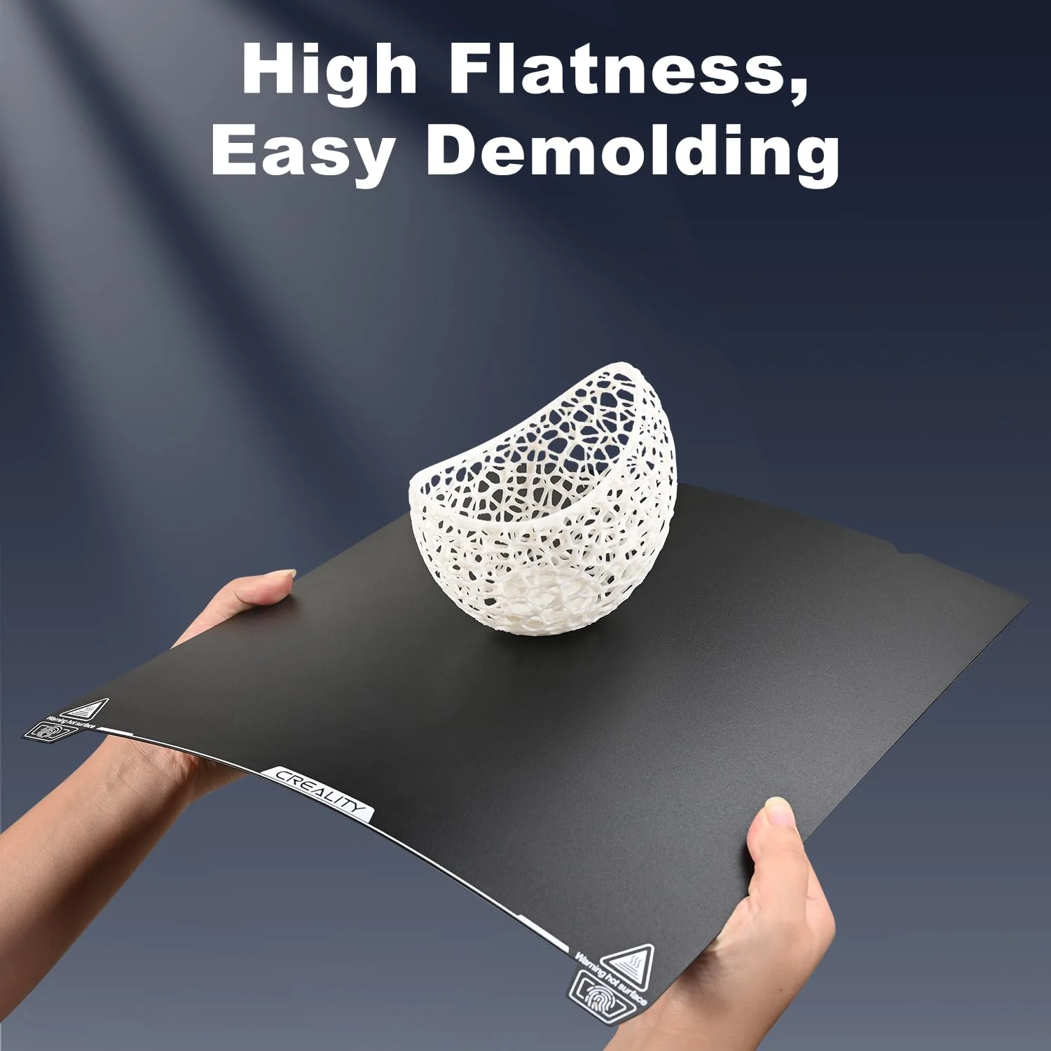 صفحه ساخت بافت‌دار مغناطیسی رزینی منعطف Creality K1 Max، پلتفرم با مقاومت بالا و زیرلایه فولادی فنری مقاوم در برابر سایش برای Ender-3 V3 Plus K1-Max 310 * 315mm