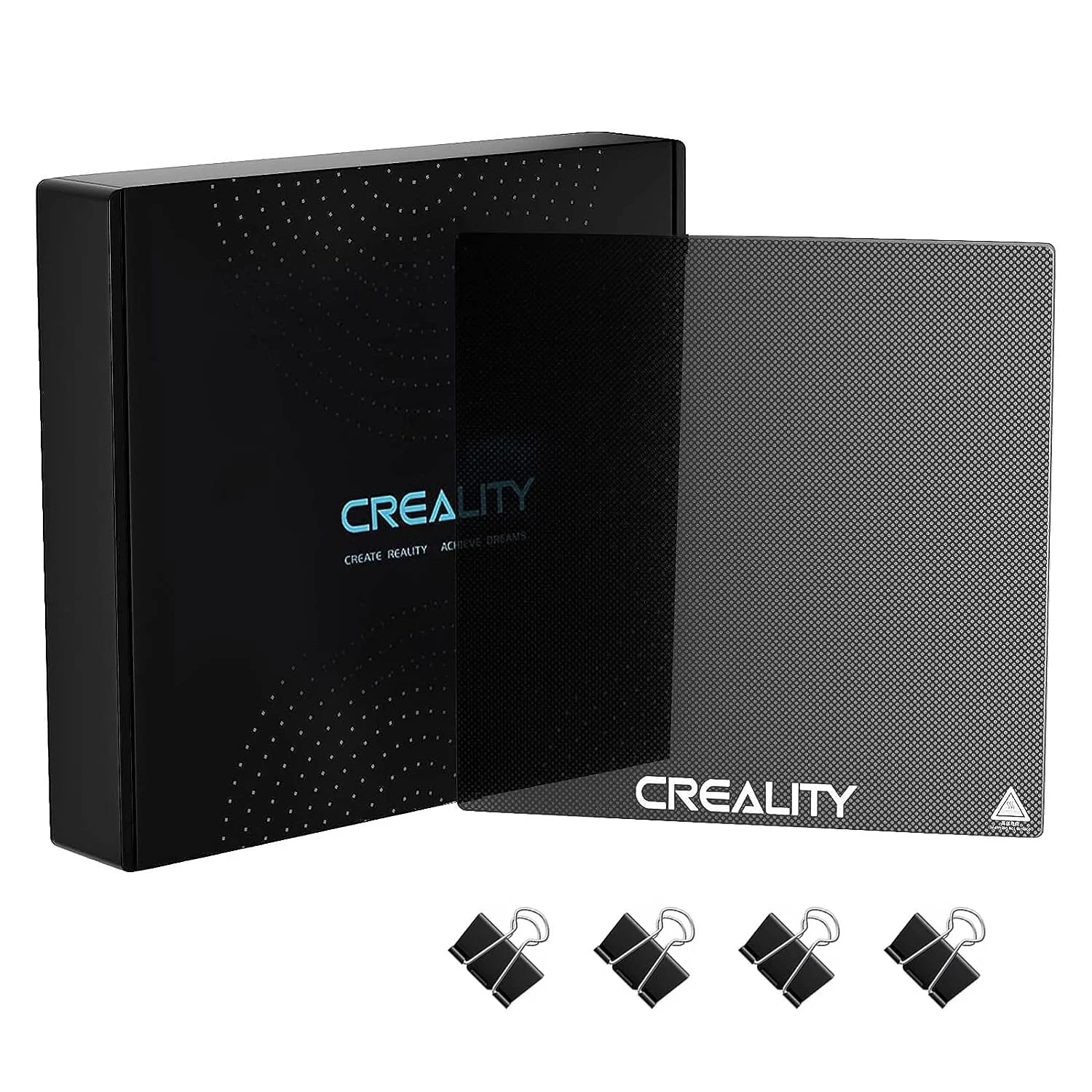 صفحه شیشه ای پرینتر سه بعدی Creality Ender 3، صفحه ساخت شیشه ای حرارت دیده ارتقا یافته برای Ender 3/Ender 3 Pro/Ender 3 Neo/Ender 3 V2 Neo/Ender 3 S1/Ender 5 Pro، ابعاد 235x235x4 میلی متر