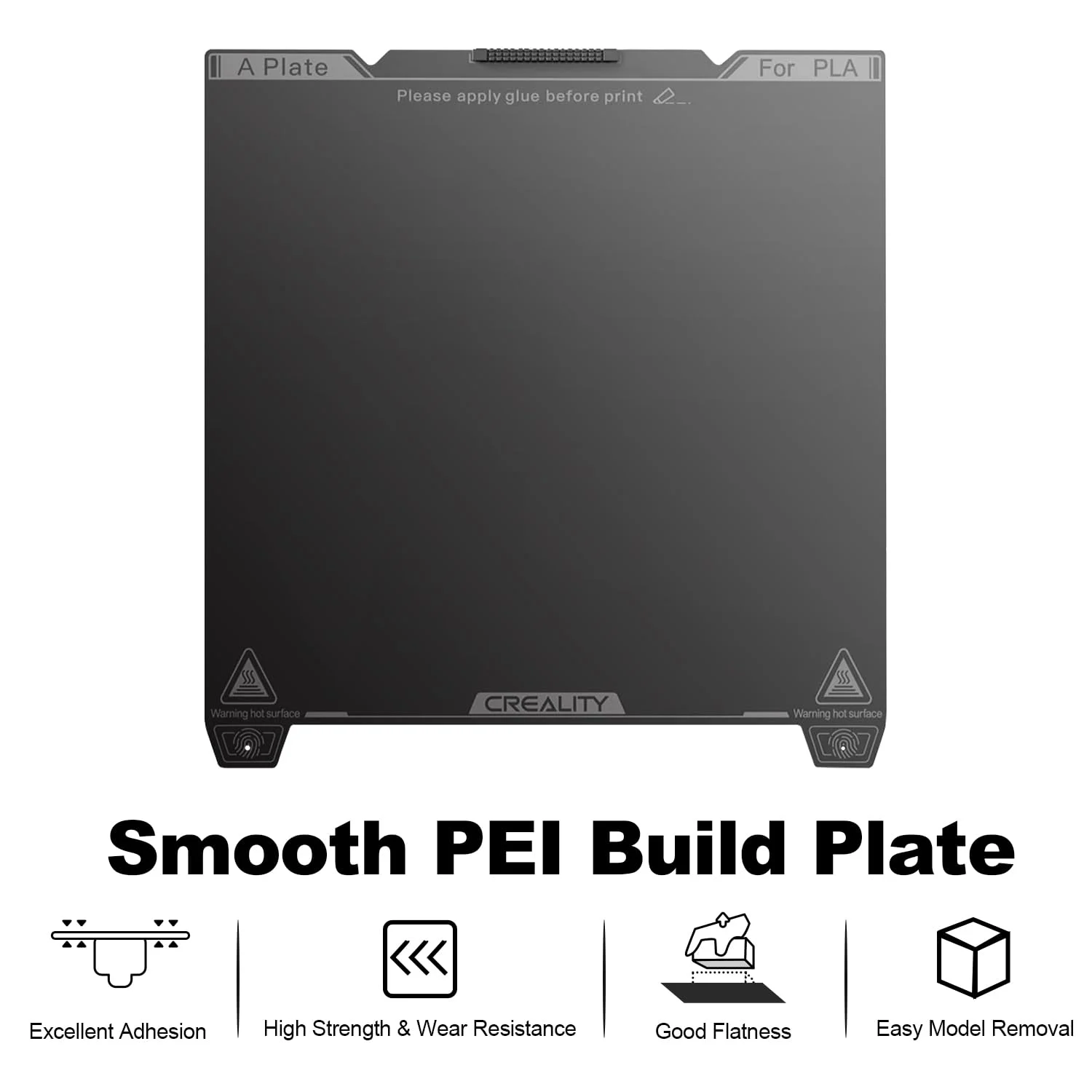 صفحه ساخت صاف کرالیتی K1C، ورق PEI 235x235 میلی‌متری با نازل پاک‌کن، بستر فولادی فنری انعطاف‌پذیر برای K1C/K1/Ender 3/3 V2/3 V3/3 V3 KE/3 V3 SE/3 Pro/3 Neo/3 V2 Neo (بدون پایه مغناطیسی)