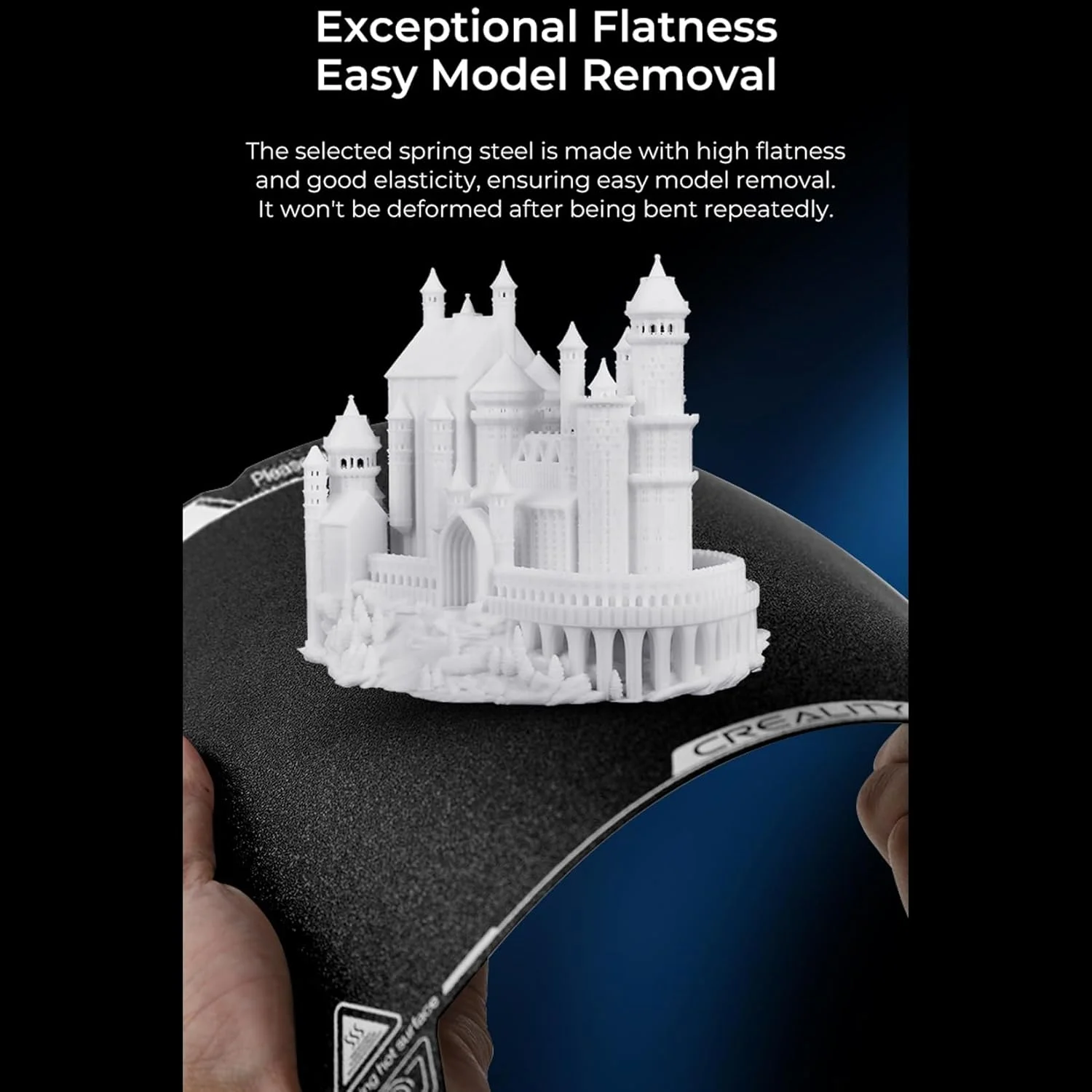 صفحه ساخت PEI کیت Creality K1 Max، پلتفرم فولادی فنری انعطاف پذیر با سطح پوشش PEI و کیت ورق پایه مغناطیسی برای K1 Max 315 * 310 میلی متر