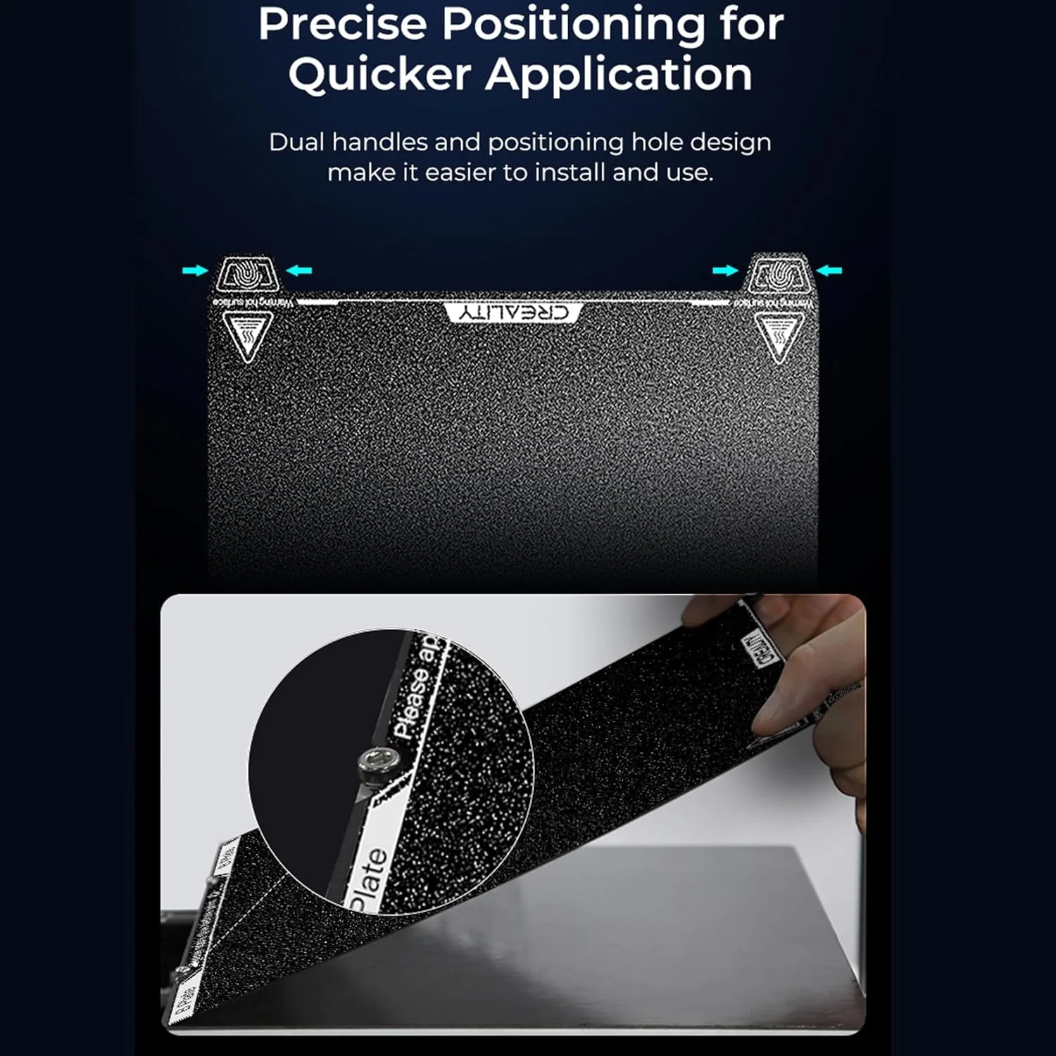 صفحه ساخت PEI کیت Creality K1 Max، پلتفرم فولادی فنری انعطاف پذیر با سطح پوشش PEI و کیت ورق پایه مغناطیسی برای K1 Max 315 * 310 میلی متر