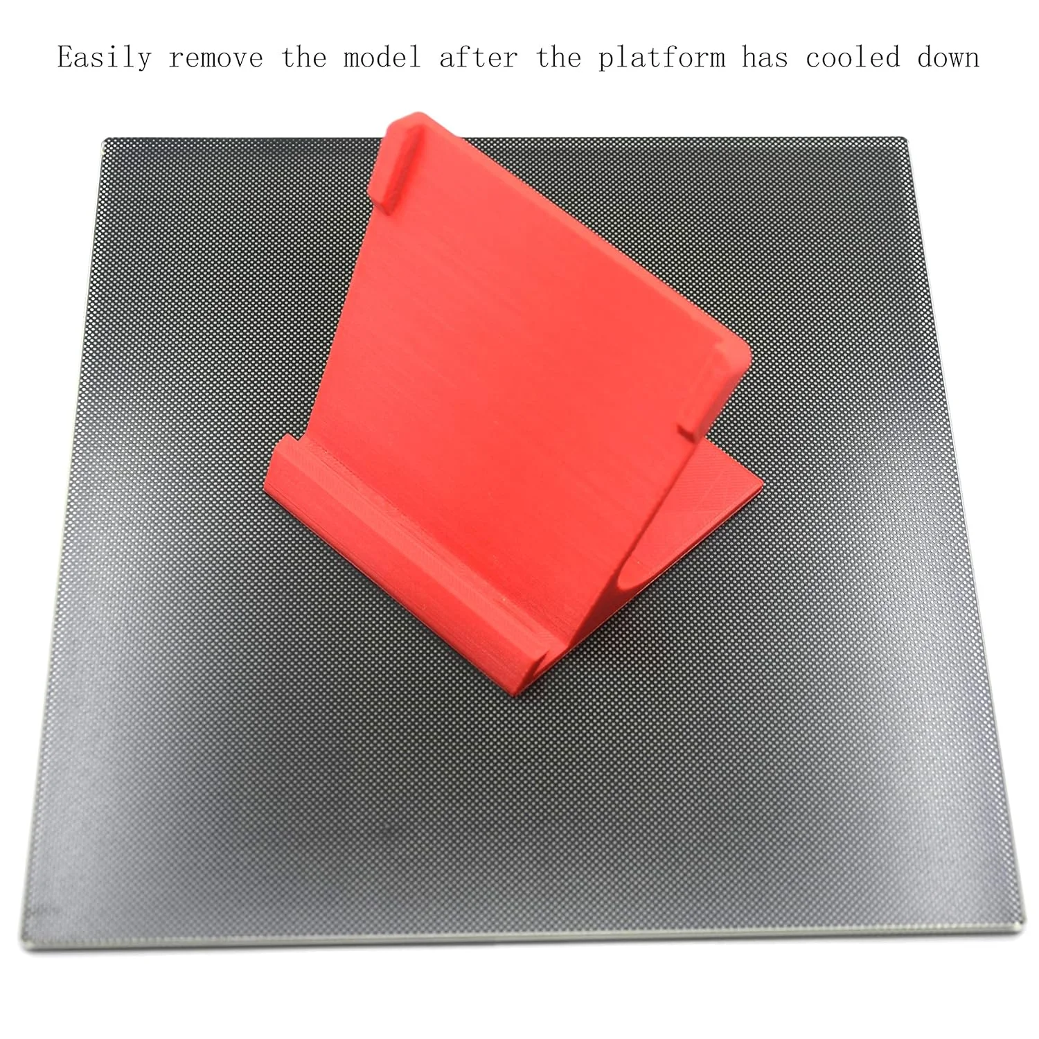 صفحه ساخت پرینتر سه بعدی، بستر گرم شونده 235x235x4 میلی متر، صفحه ساخت شیشه ای حرارت دیده ارتقا یافته به همراه 4 عدد گیره (235x235 میلی متر)