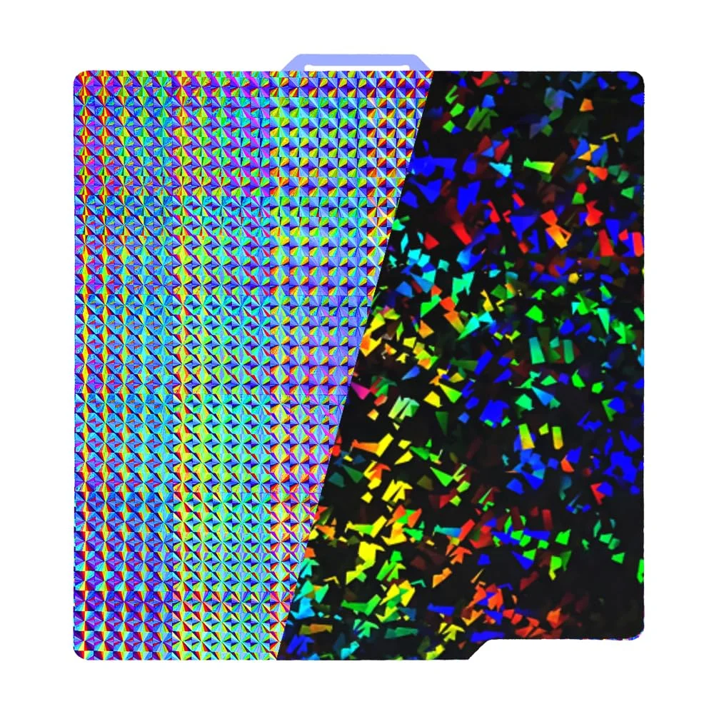 صفحه ساخت PEF H1H به ابعاد 257x257 میلی‌متر برای پرینتر سه بعدی Bambu Lab P1P/P1S/X1/X1C/X1E/A1، ورق صفحه ساخت فولادی فنری PEF+ Phantom H1H