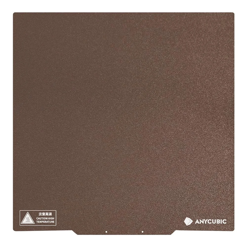صفحه مغناطیسی فولادی فنری Anycubic PEI با چسبندگی قوی تر، سازگار با پرینتر سه بعدی Anycubic Kobra 2 Max، جابجایی آسان مدل ها، 47.54 × 47.45 × 2.79 سانتی متر