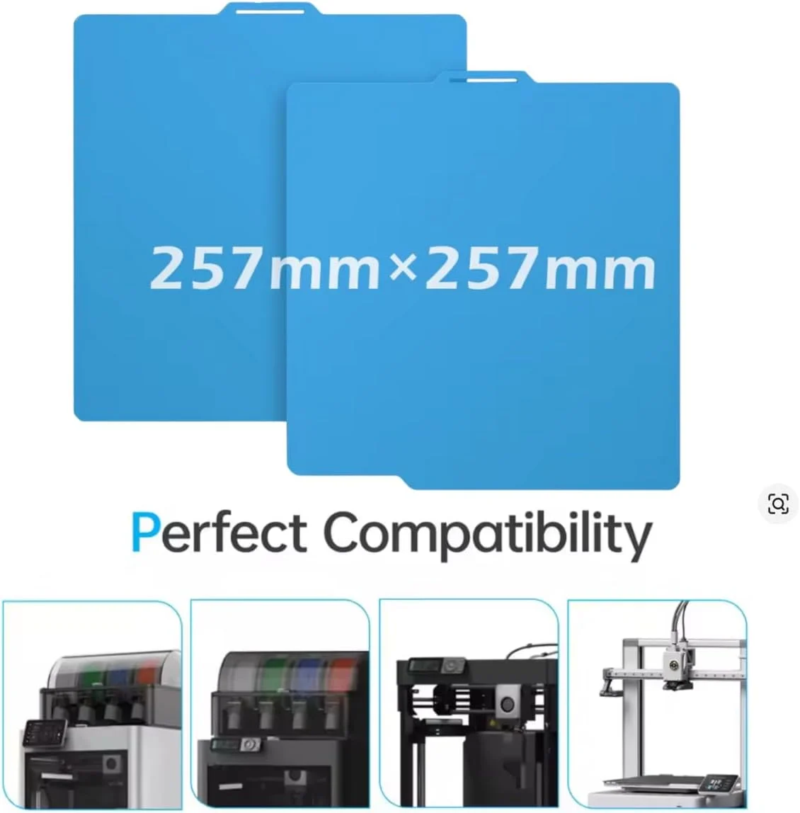 صفحه خنک کننده برای Bambu X1 Carbon، صفحه خنک کننده برای Bambu X1، صفحه PEI برای Bambu Lab P1S P1P X1C X1 A1، صفحه ساخت سرد PEI با دمای پایین برای PLA PETG با چسبندگی خوب