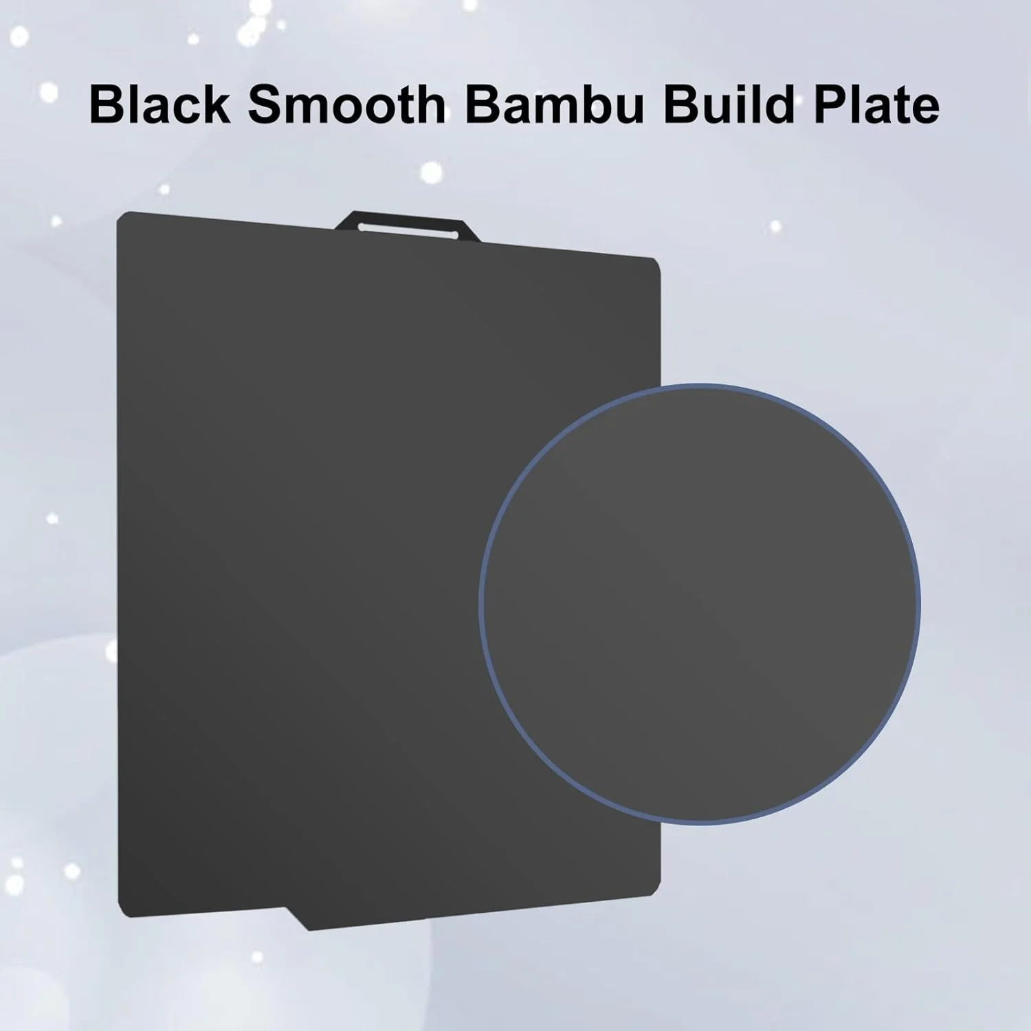 صفحه ساخت PEI صاف دو طرفه بامبو لب برای پرینتر سه بعدی بامبو لب X1C/X1/X1E/P1P/P1S/A1، صفحه فولادی فنری انعطاف پذیر با ابعاد 257x257 میلی متر