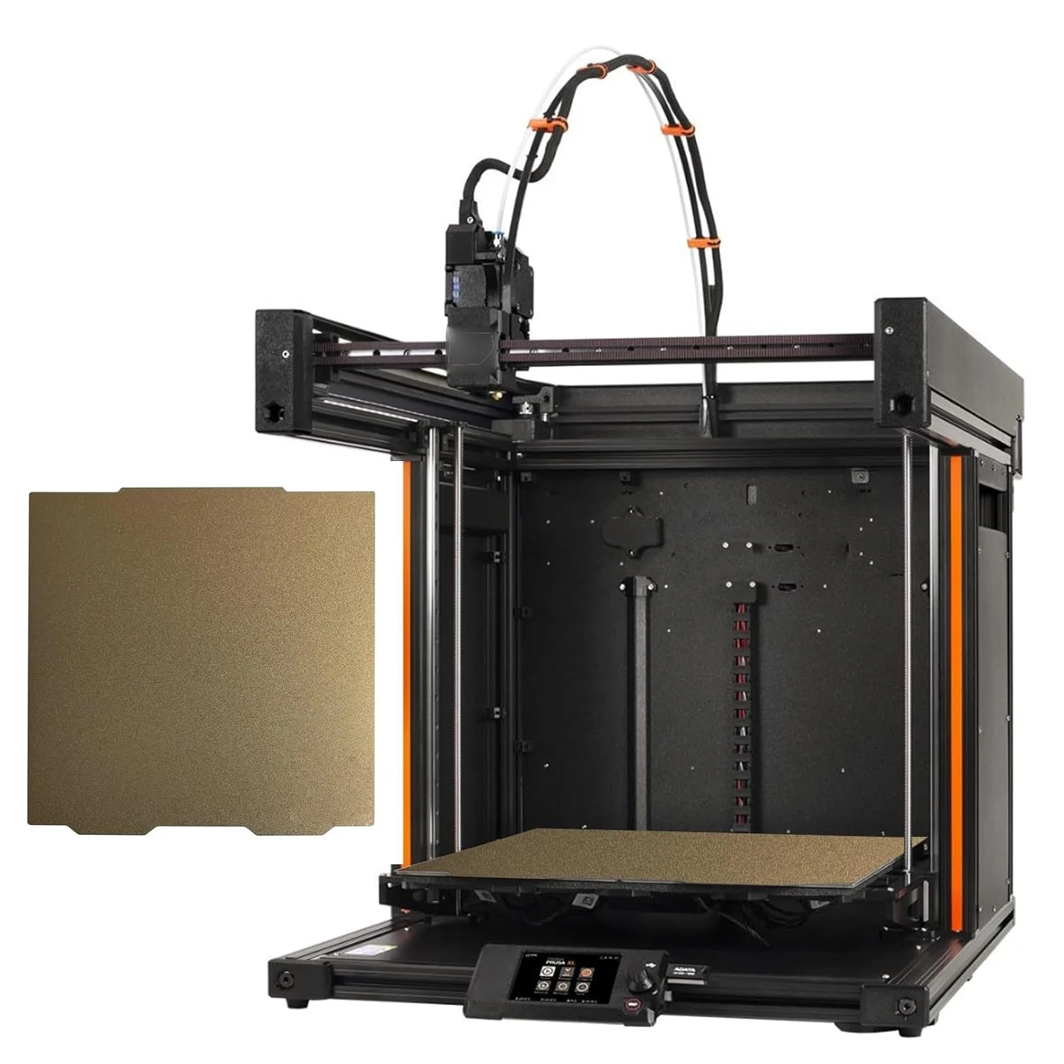 صفحه ساخت دو طرفه بافت پودری ظریف پروسا XL، ابعاد 365x365 میلی‌متر / 14.37x14.34 اینچ، پلتفرم پرینتر سه بعدی، ورق فولادی فنری انعطاف پذیر و قابل جابجایی