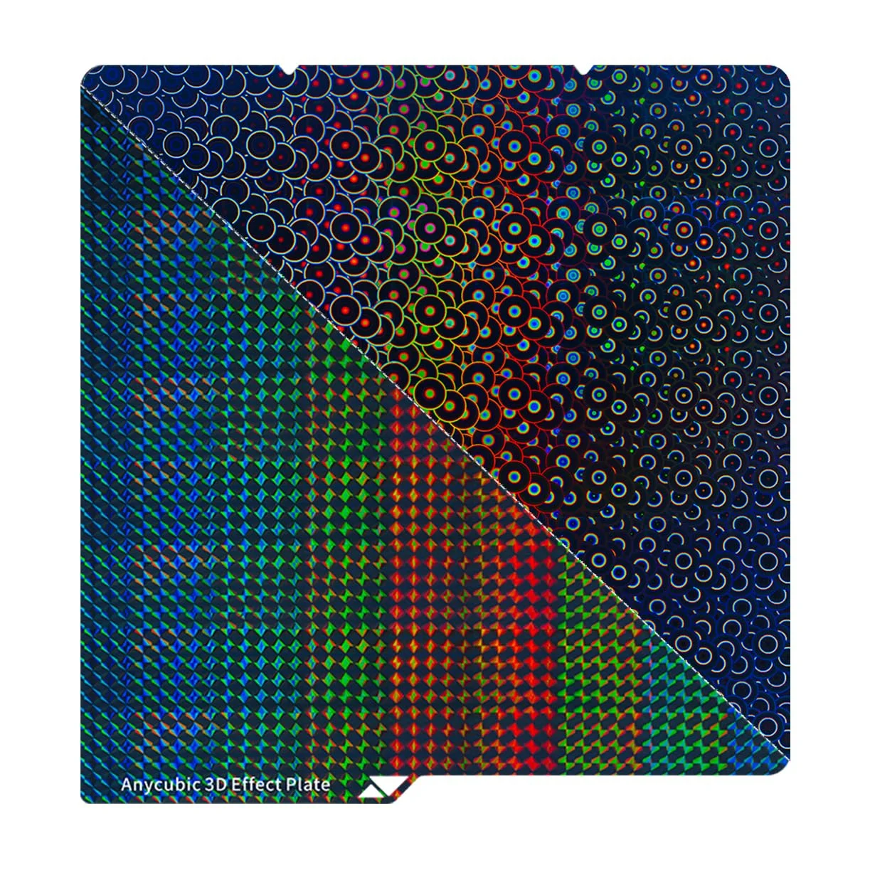 صفحه فولادی فنری بافت‌دار دو طرفه Anycubic، صفحه انعطاف‌پذیر بستر چاپگر سه بعدی 250x250 میلی‌متری برای چاپگر سه بعدی Anycubic Kobra S1/Kobra S1 Combo، طرح دایره‌ای + شبح