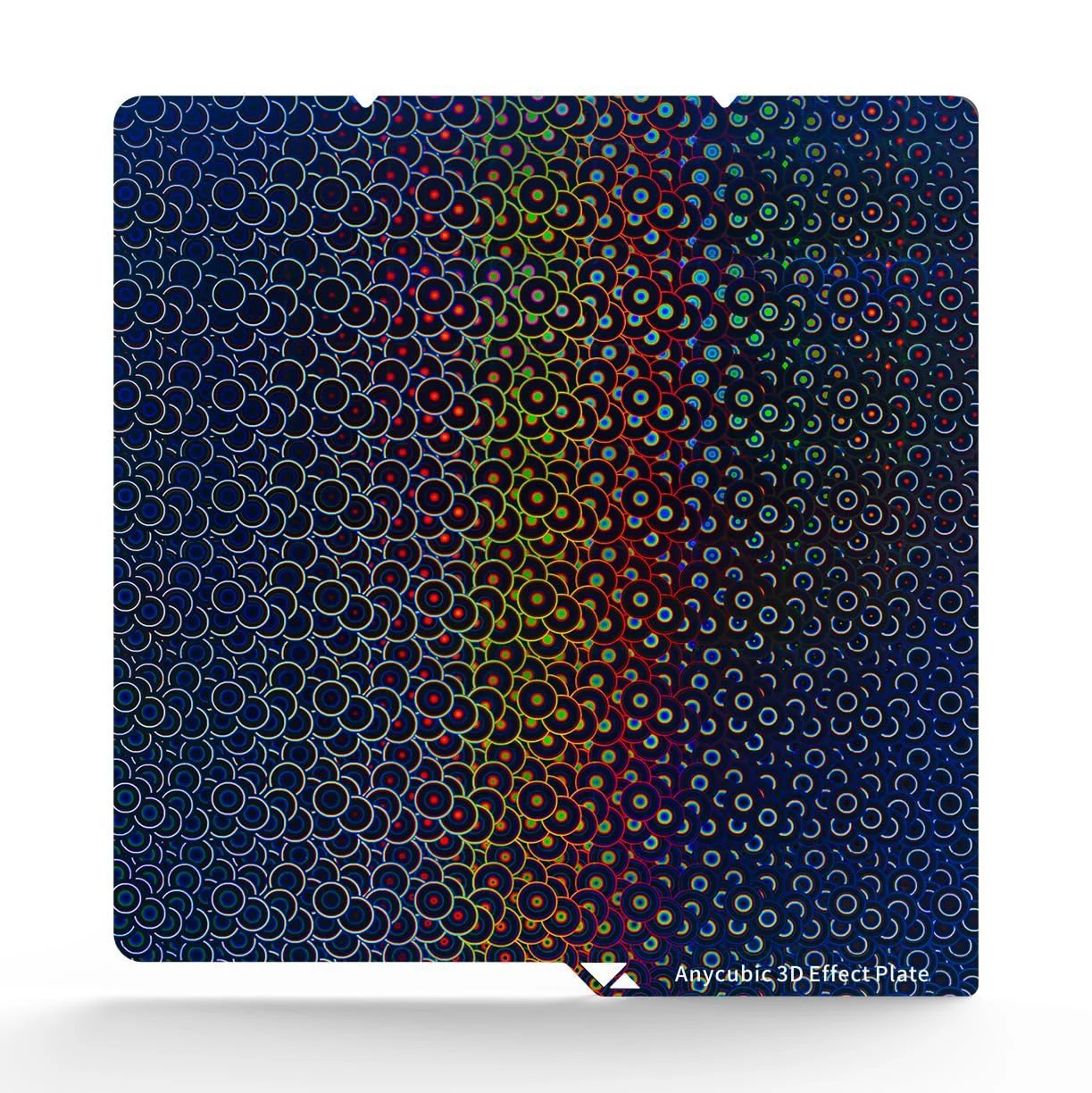 صفحه فولادی فنری بافت‌دار دو طرفه Anycubic، صفحه انعطاف‌پذیر بستر چاپگر سه بعدی 250x250 میلی‌متری برای چاپگر سه بعدی Anycubic Kobra S1/Kobra S1 Combo، طرح دایره‌ای + شبح