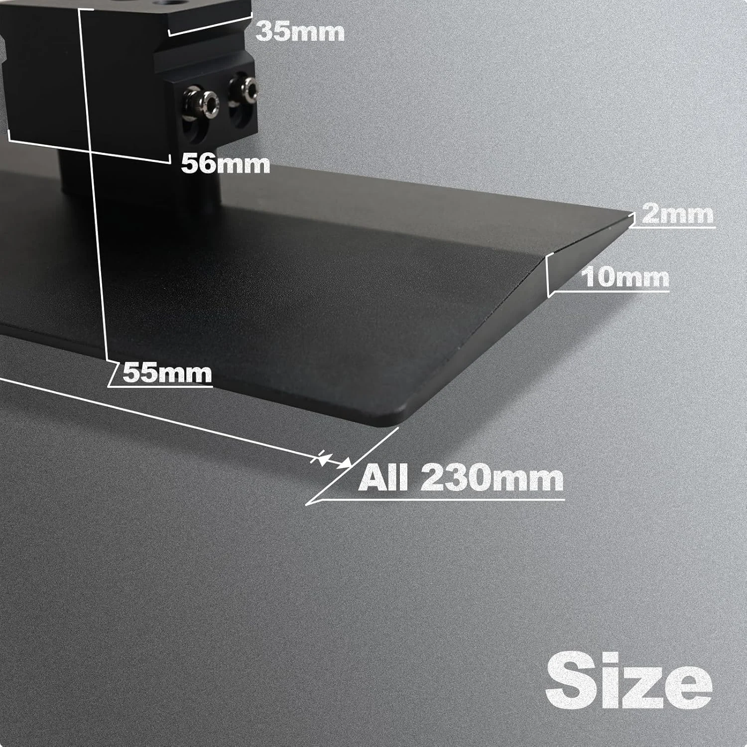 صفحه ساخت برای فوتون مونو M5s/M5s Pro، لوازم جانبی فلزی رزینی LCD، پلتفرم چاپ برس خورده با پیچ های سوکت شش گوش ضد لغزش برای فوتون مونو M5s/M5s Pro