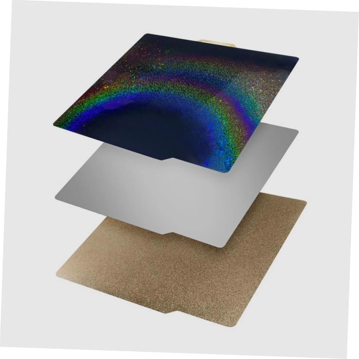 صفحه انتقال حرارت Alipis برای پرینترهای سه بعدی، صفحه ساخت فولادی فنری پایدار، سازگار با پرینترهای 300mm x 300mm